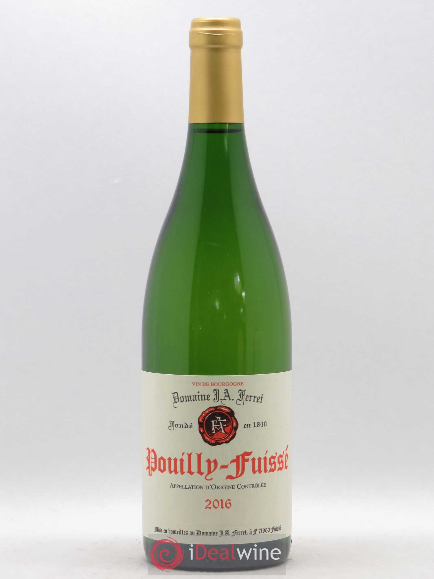 Pouilly-Fuissé J.A. Ferret (Domaine) 2016 - Posten von 1 Flasche - 0