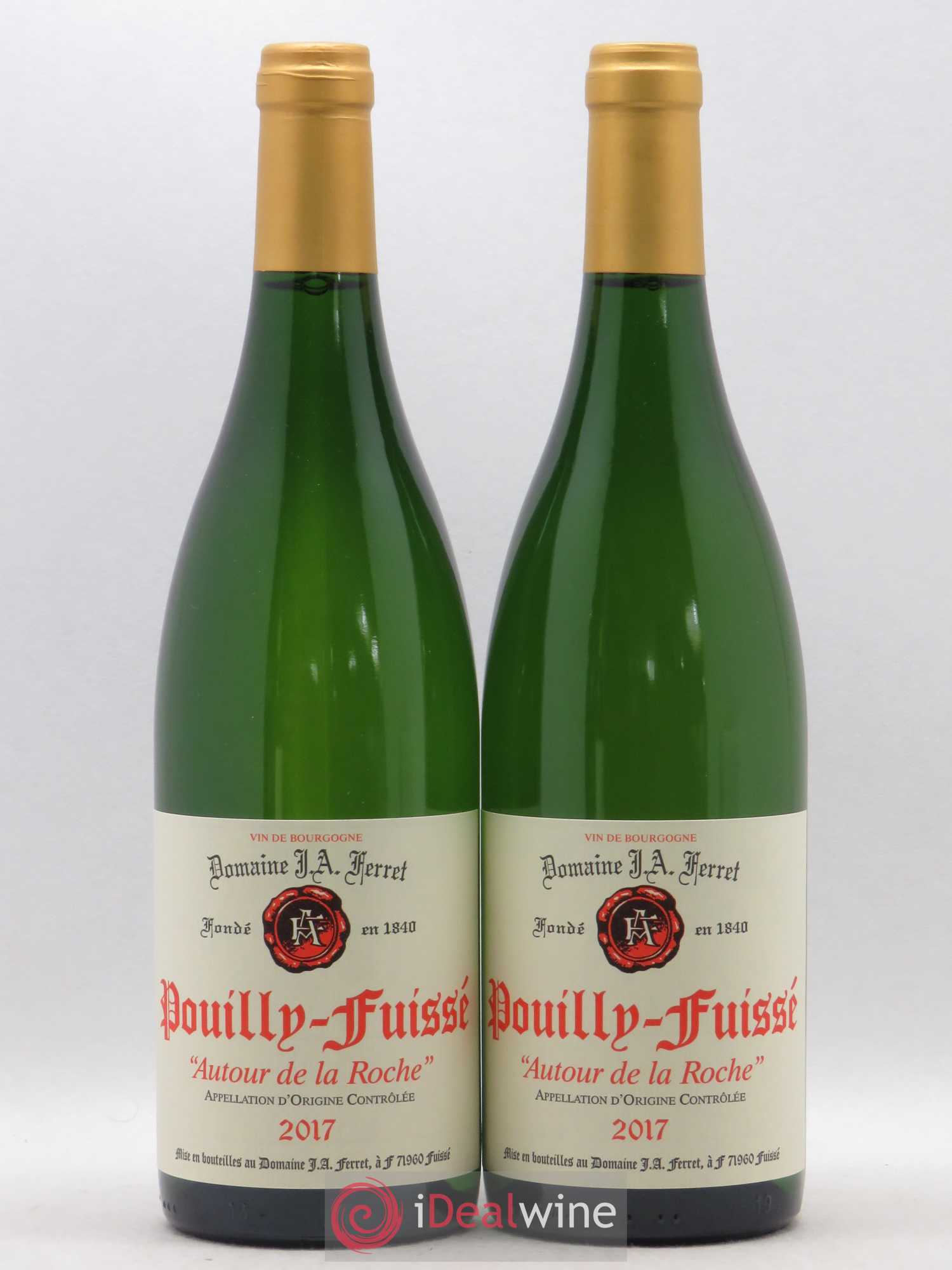 Pouilly-Fuissé Autour de la Roche J.A. Ferret (Domaine) 2017 - Posten von 2 Flaschen - 0