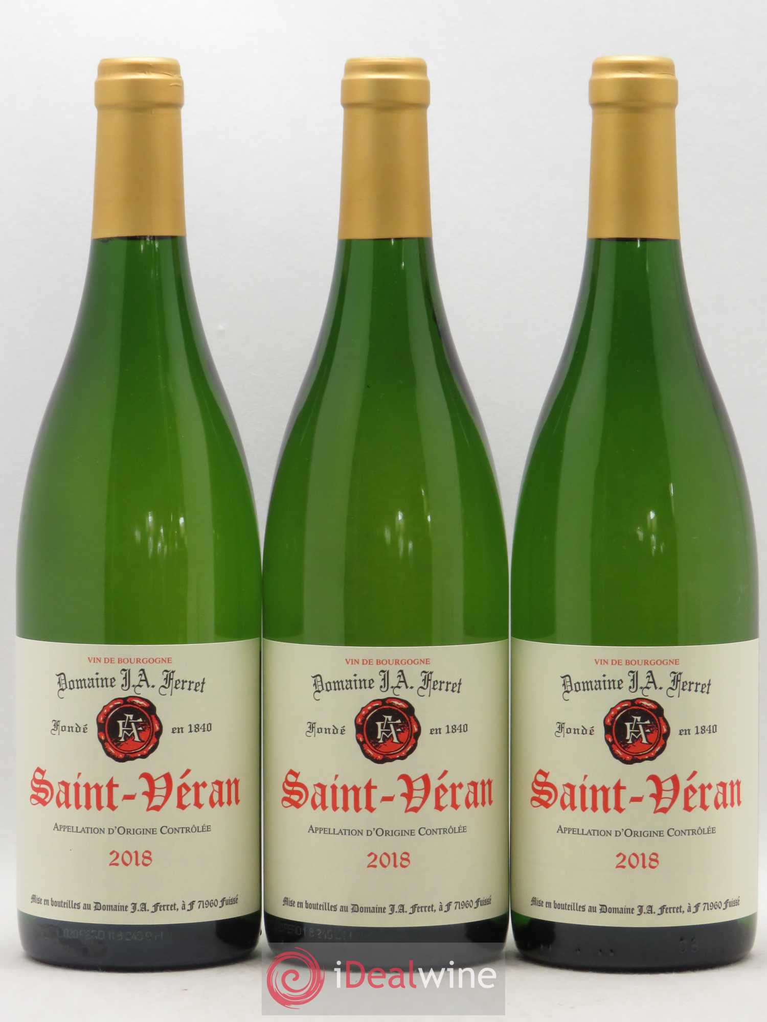 Saint-Véran J.A. Ferret (Domaine) 2018 - Lotto di 3 bottiglie - 0