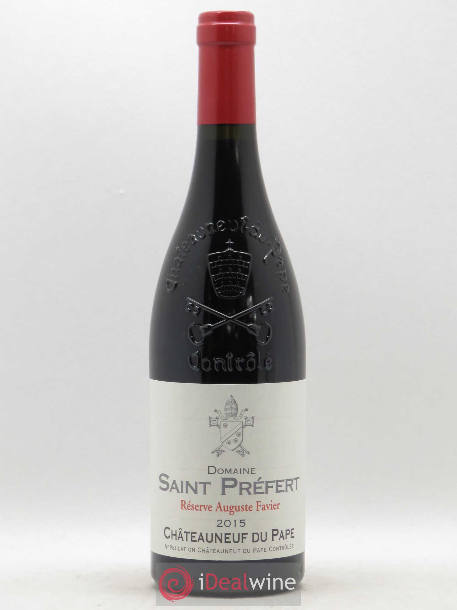 Châteauneuf-du-Pape Réserve Auguste Favier Domaine Saint-Préfert 2015 - Posten von 1 Flasche - 0