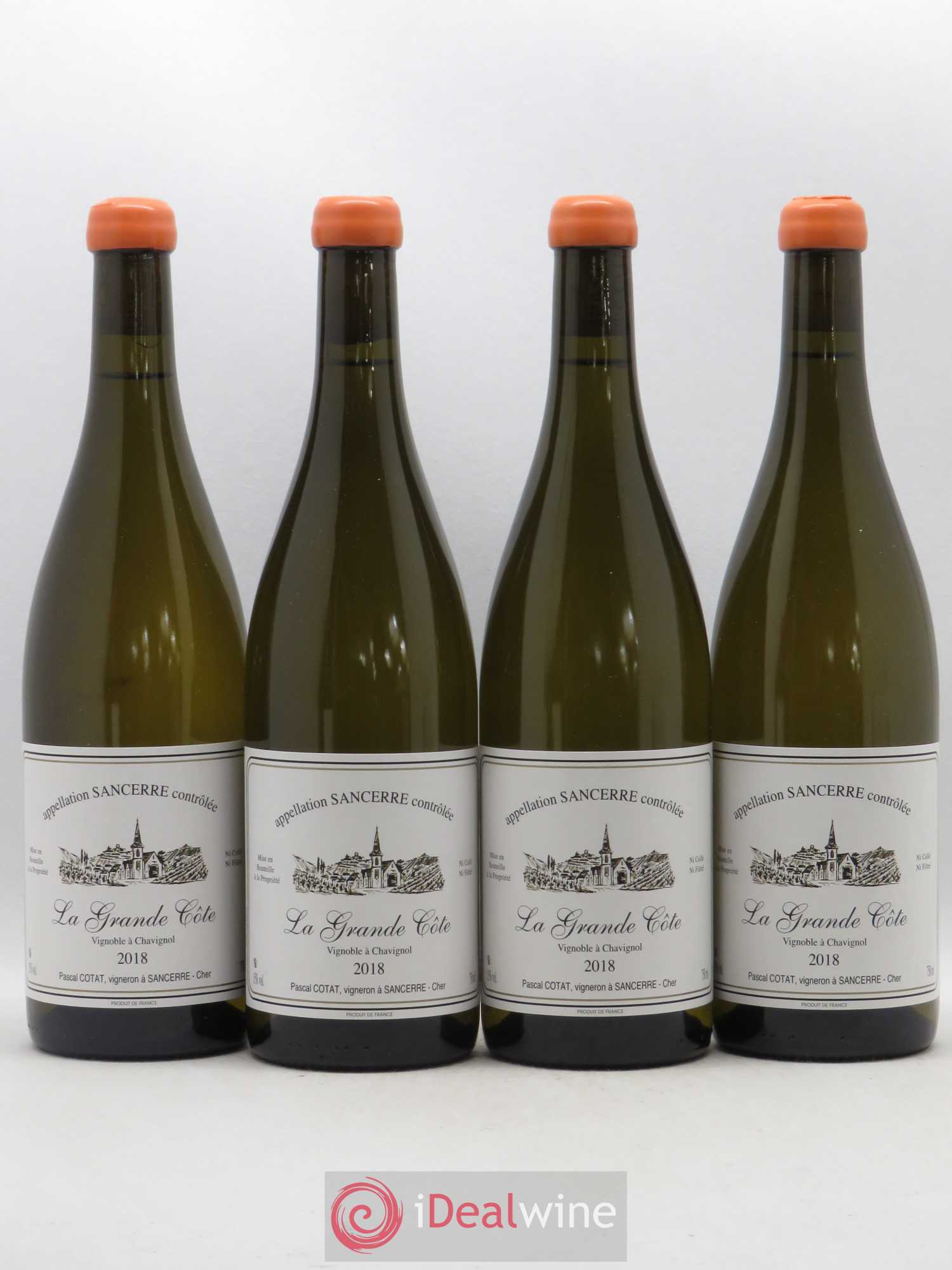 Sancerre La Grande Côte Pascal Cotat 2018 - Posten von 4 Flaschen - 0