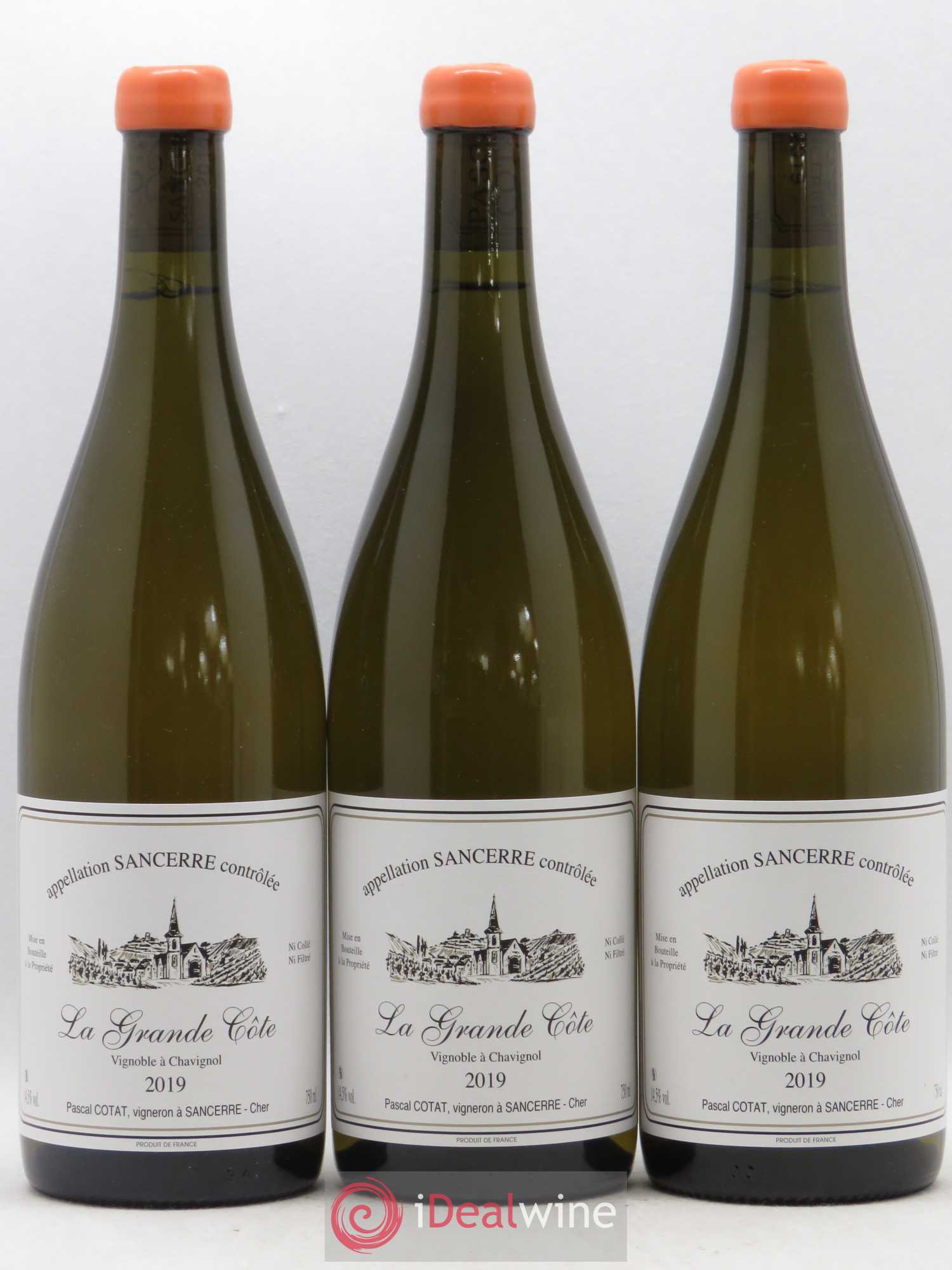 Sancerre La Grande Côte Pascal Cotat 2019 - Posten von 3 Flaschen - 0