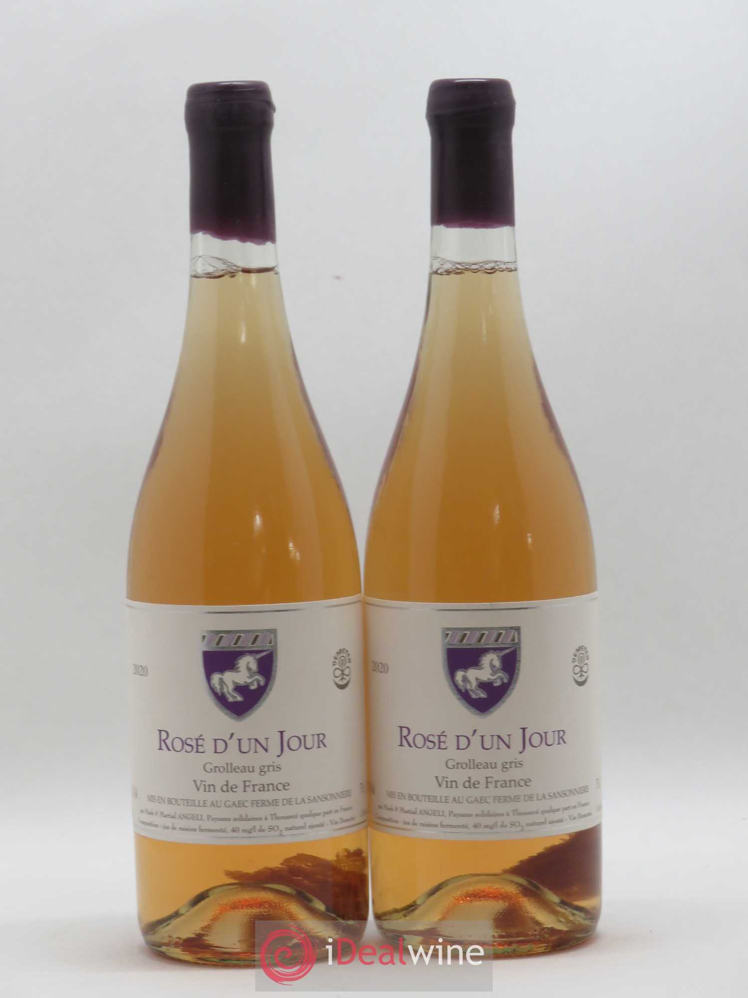 Vin de France Rosé d'un jour Mark Angeli (Domaine) - Ferme de la Sansonnière 2020 - Lot de 2 bouteilles - 0