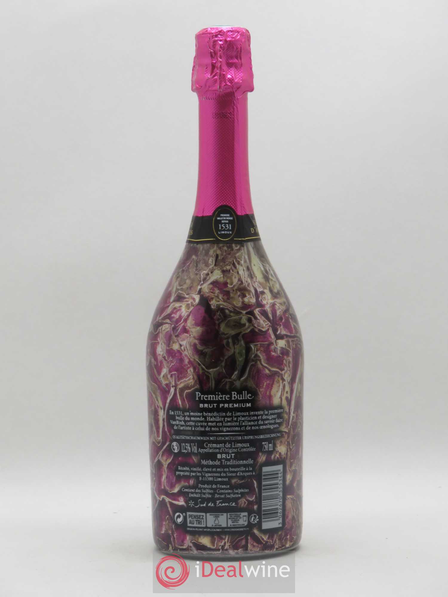 Vin de France Crémant de Limoux Brut Premium Première Bulle Sieur d'Arques (sans prix de réserve) - Lotto di 1 bottiglia - 1