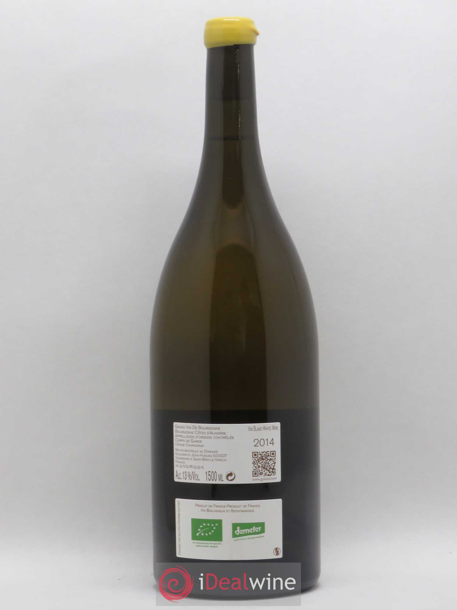Bourgogne Côte D'Auxerre Corps De Garde Domaine Goisot 2014 - Posten von 1 Magnum - 1