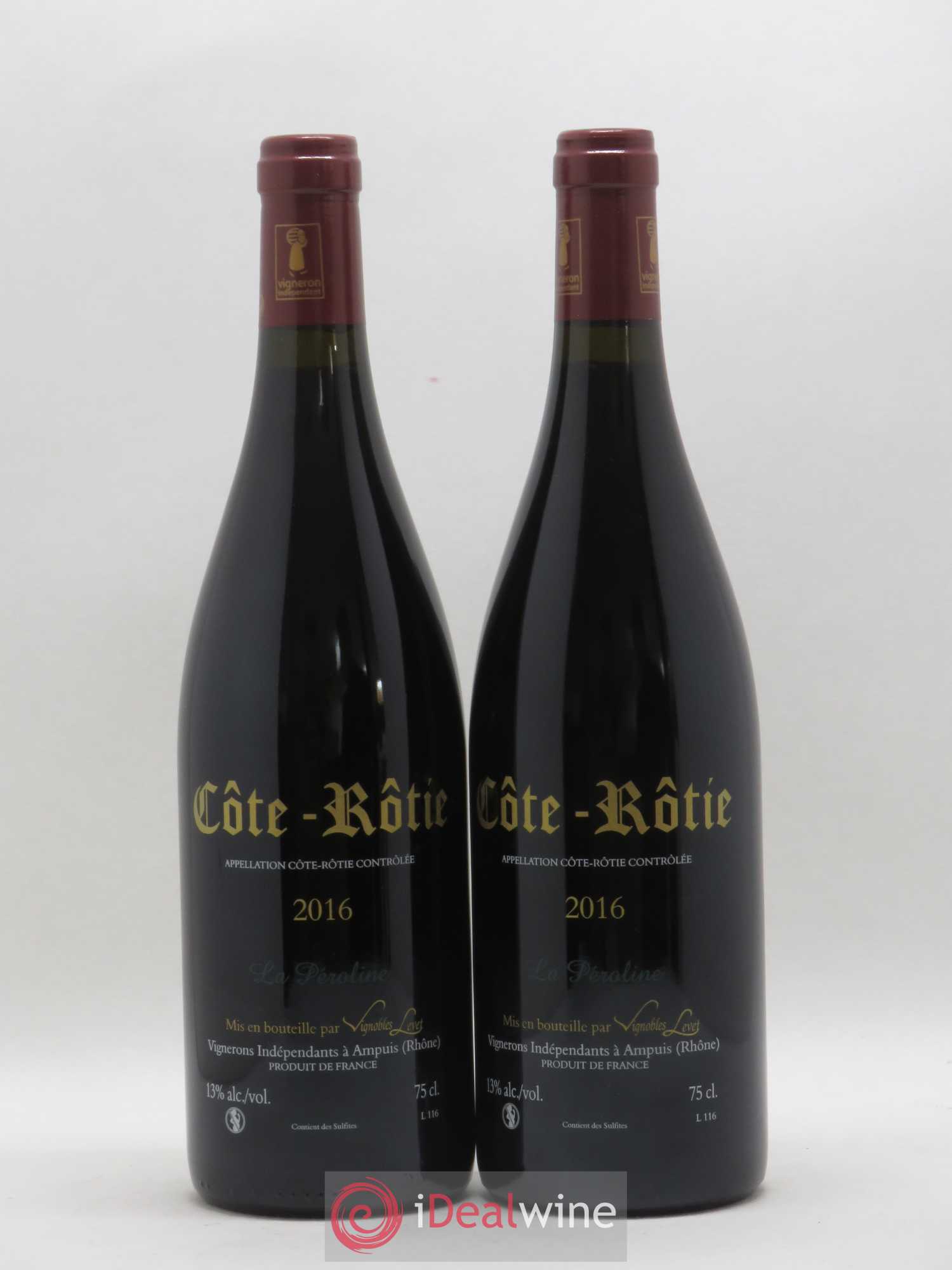 Côte-Rôtie La Péroline Vignobles Levet 2016 - Lot de 2 bouteilles - 1