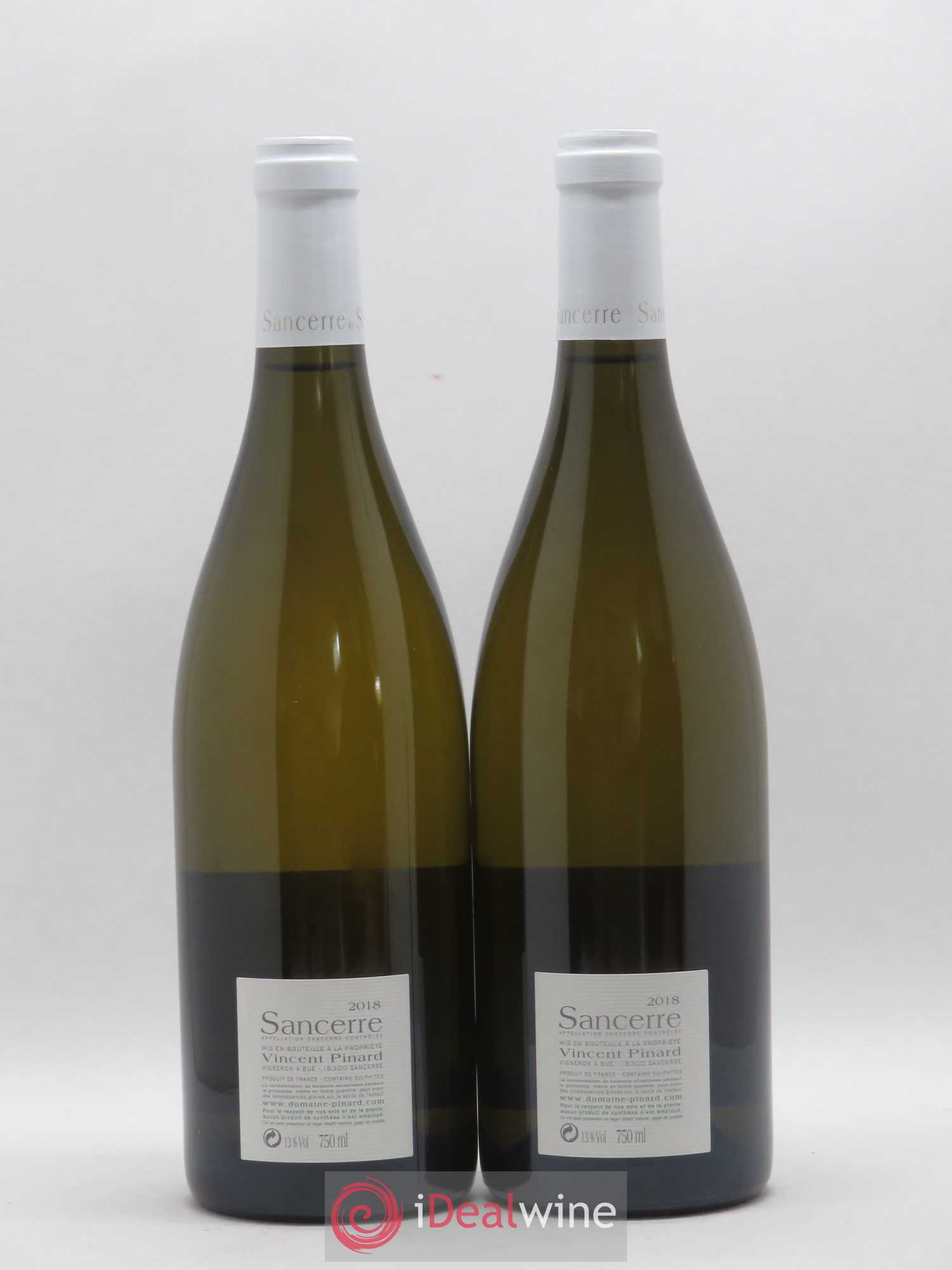 Sancerre Les Créots (anciennement Clémence) Vincent Pinard (sans prix de réserve) 2018 - Lot de 2 bouteilles - 1