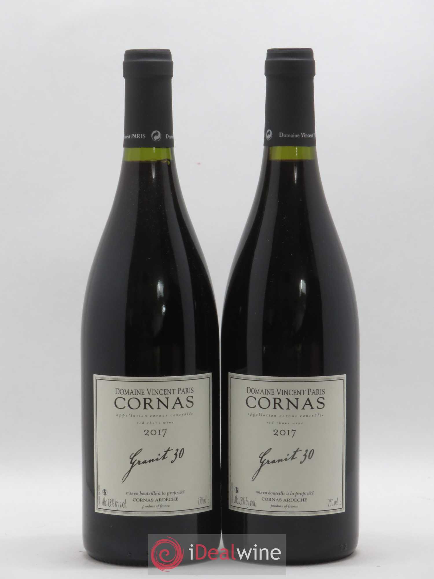 Cornas Granit 30 Vincent Paris 2017 - Lot de 2 bouteilles - 0
