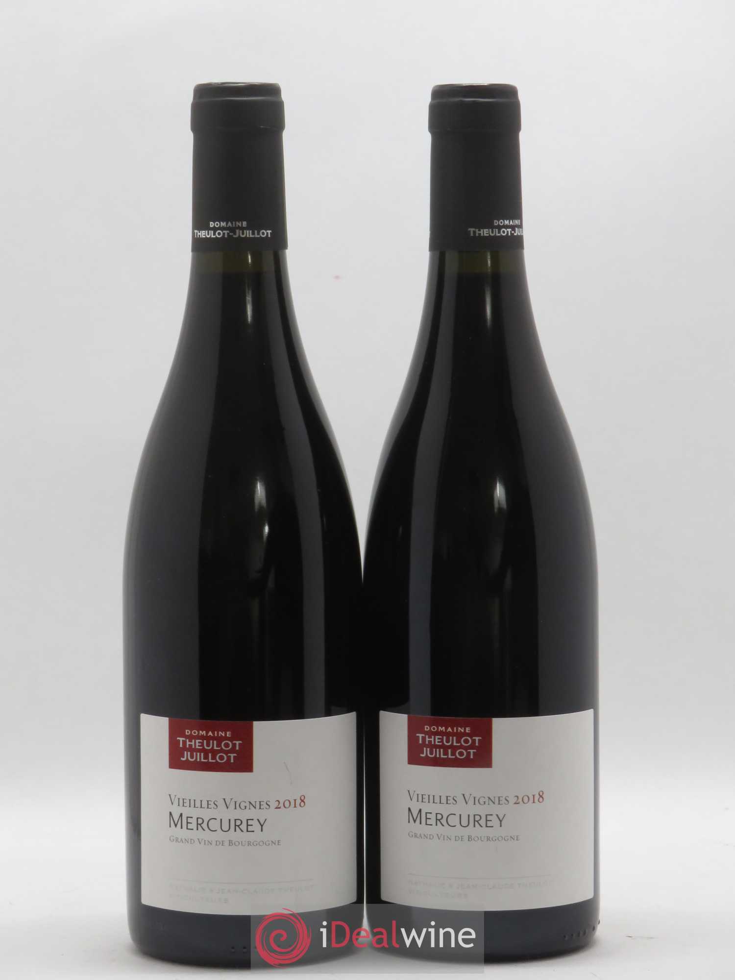 Mercurey Vieilles Vignes Domaine Theulot Juillot (sans prix de réserve) 2018 - Posten von 2 Flaschen - 0