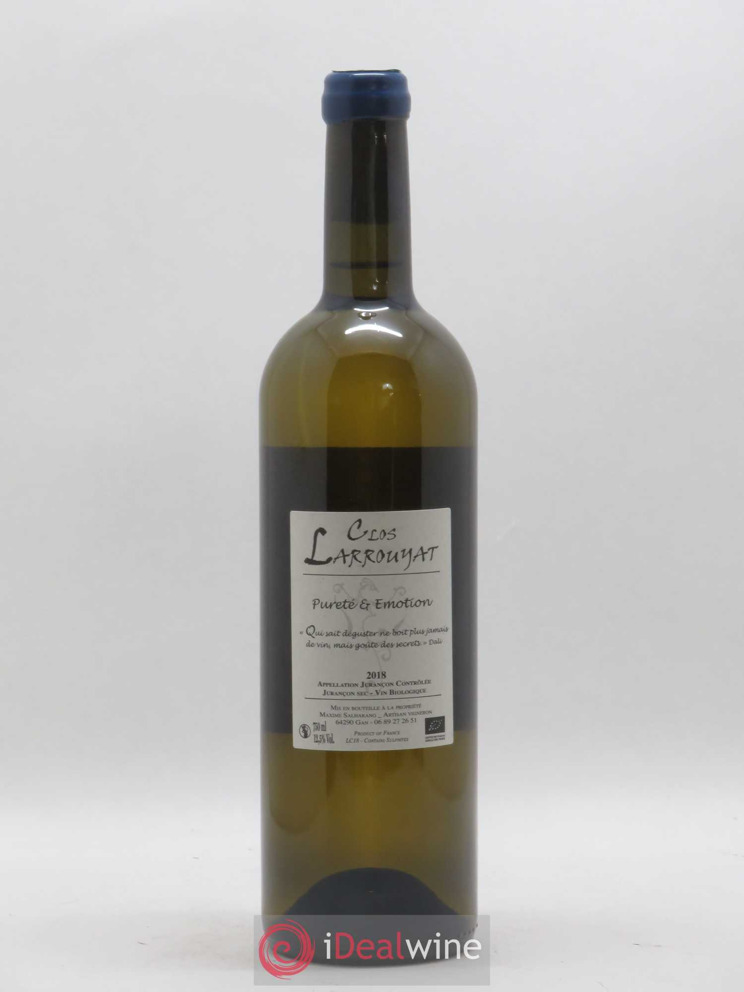 Jurançon Comète Clos Larrouyat (sans prix de réserve) 2018 - Lot de 1 bouteille - 1