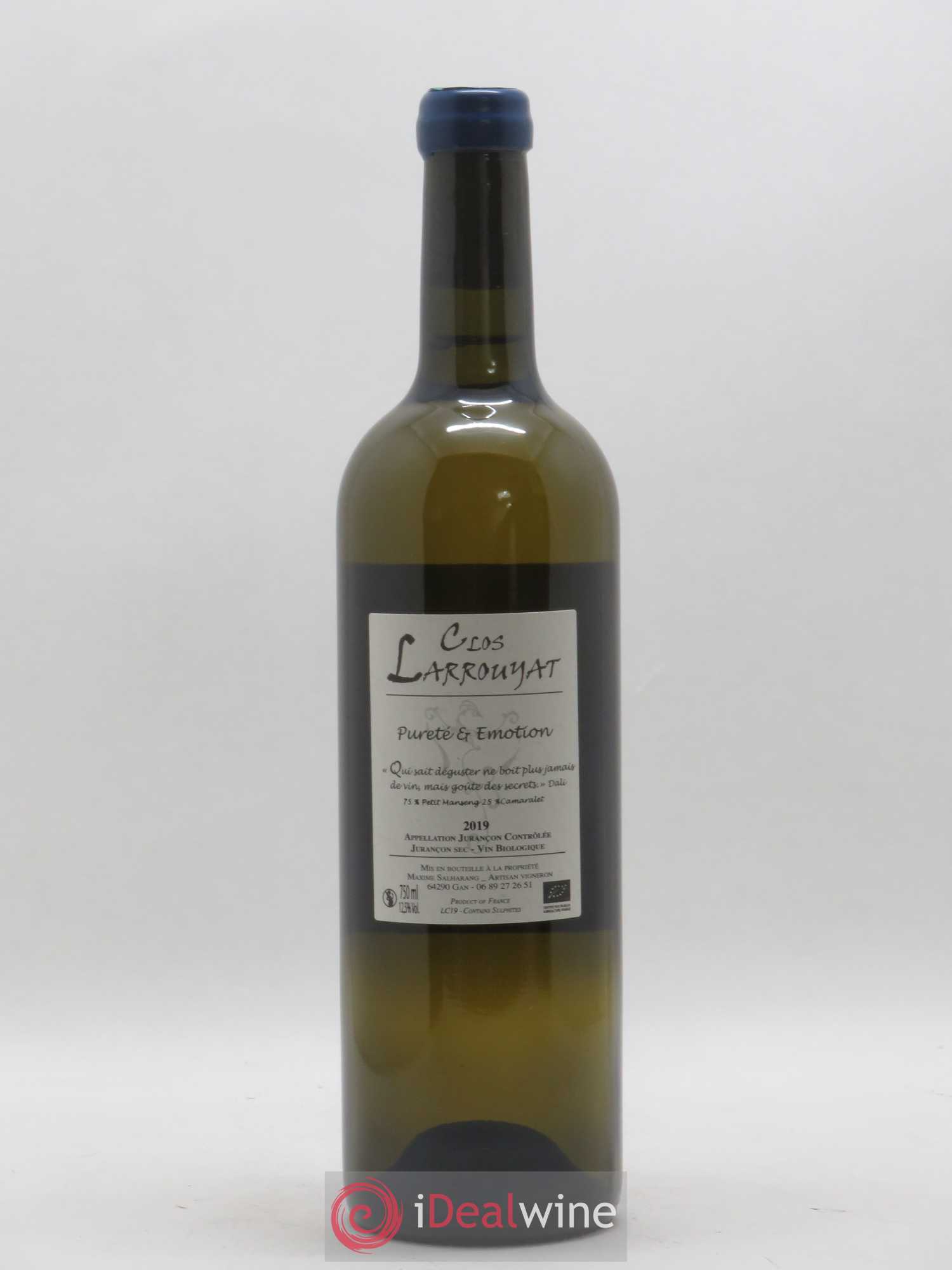 Jurançon Comète Clos Larrouyat (sans prix de réserve) 2019 - Posten von 1 Flasche - 1