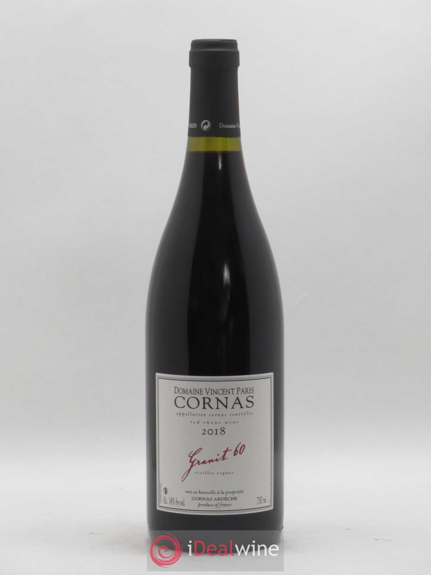 Cornas Granit 60 Vieilles Vignes Vincent Paris 2018 - Lot de 1 bouteille - 0