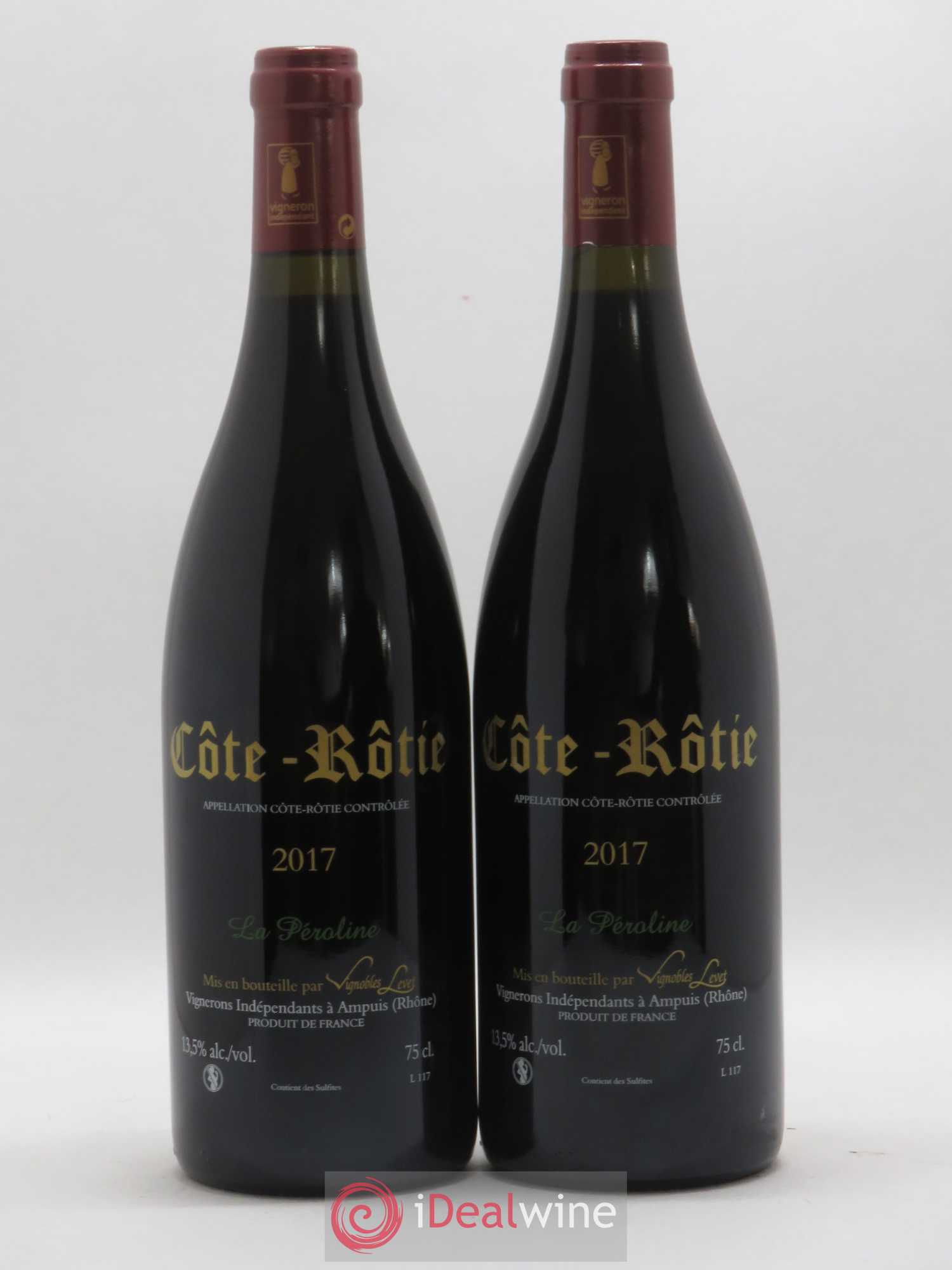 Côte-Rôtie La Péroline Vignobles Levet 2017 - Lot de 2 bouteilles - 1