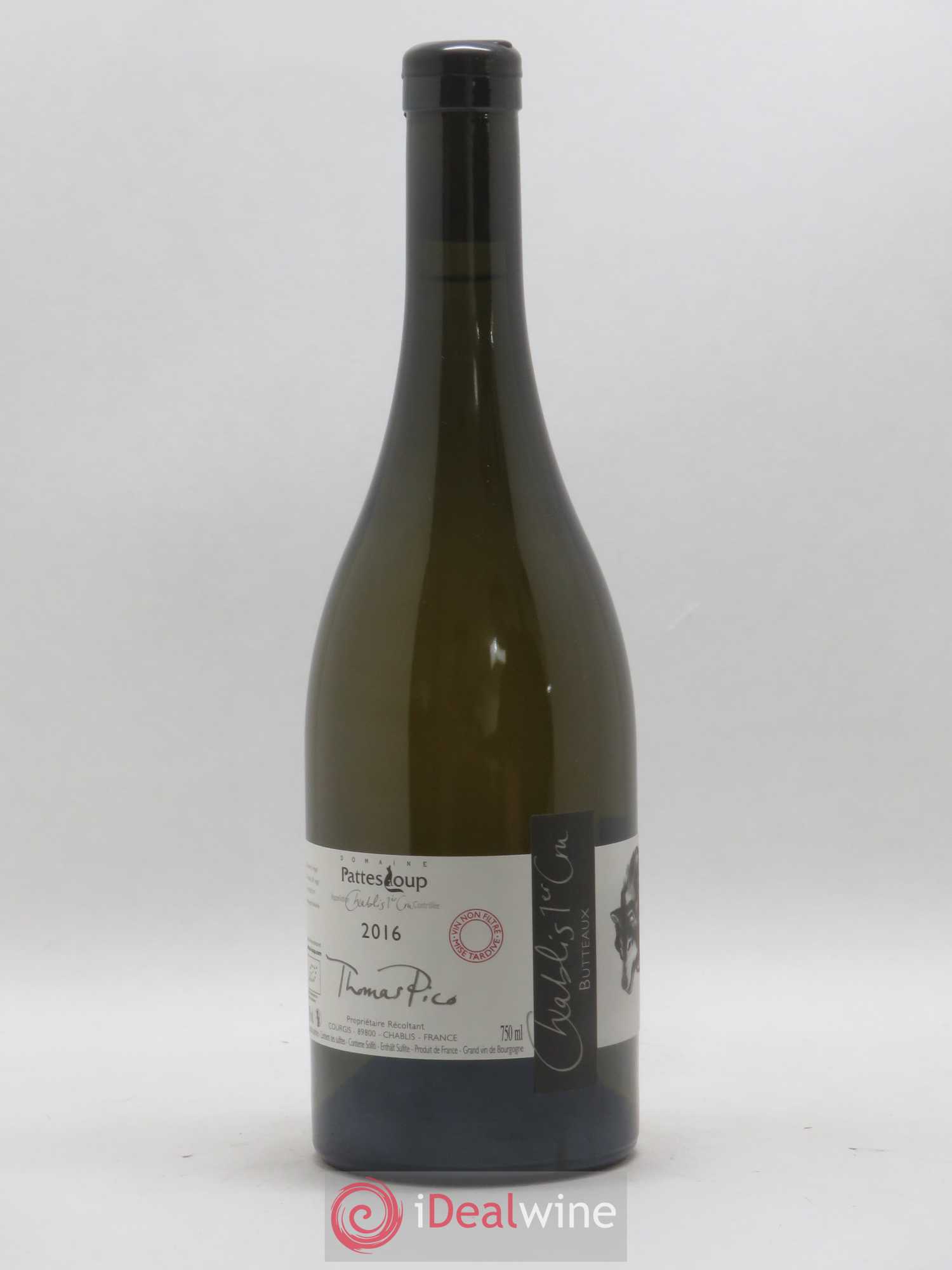 Chablis 1er Cru Butteaux Pattes Loup (Domaine) 2016 - Lot de 1 bouteille - 0
