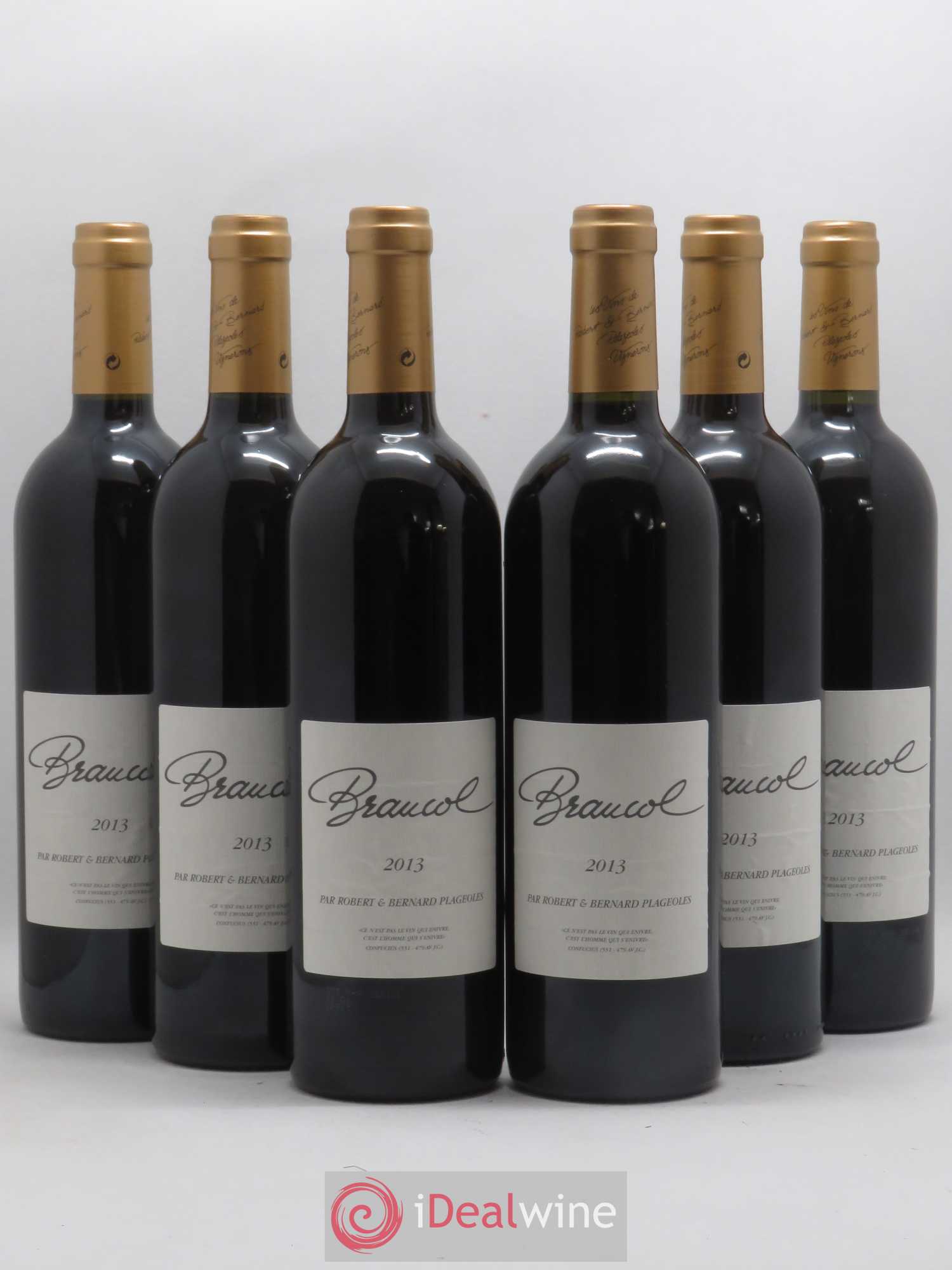 Gaillac Braucol Domaine Plageoles (sans prix de réserve) 2013 - Posten von 6 Flaschen - 0