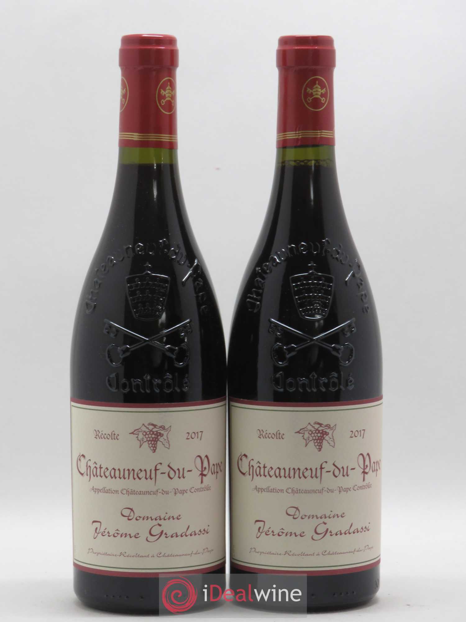 Châteauneuf-du-Pape Jerôme Gradassi 2017 - Lot de 2 bouteilles - 0
