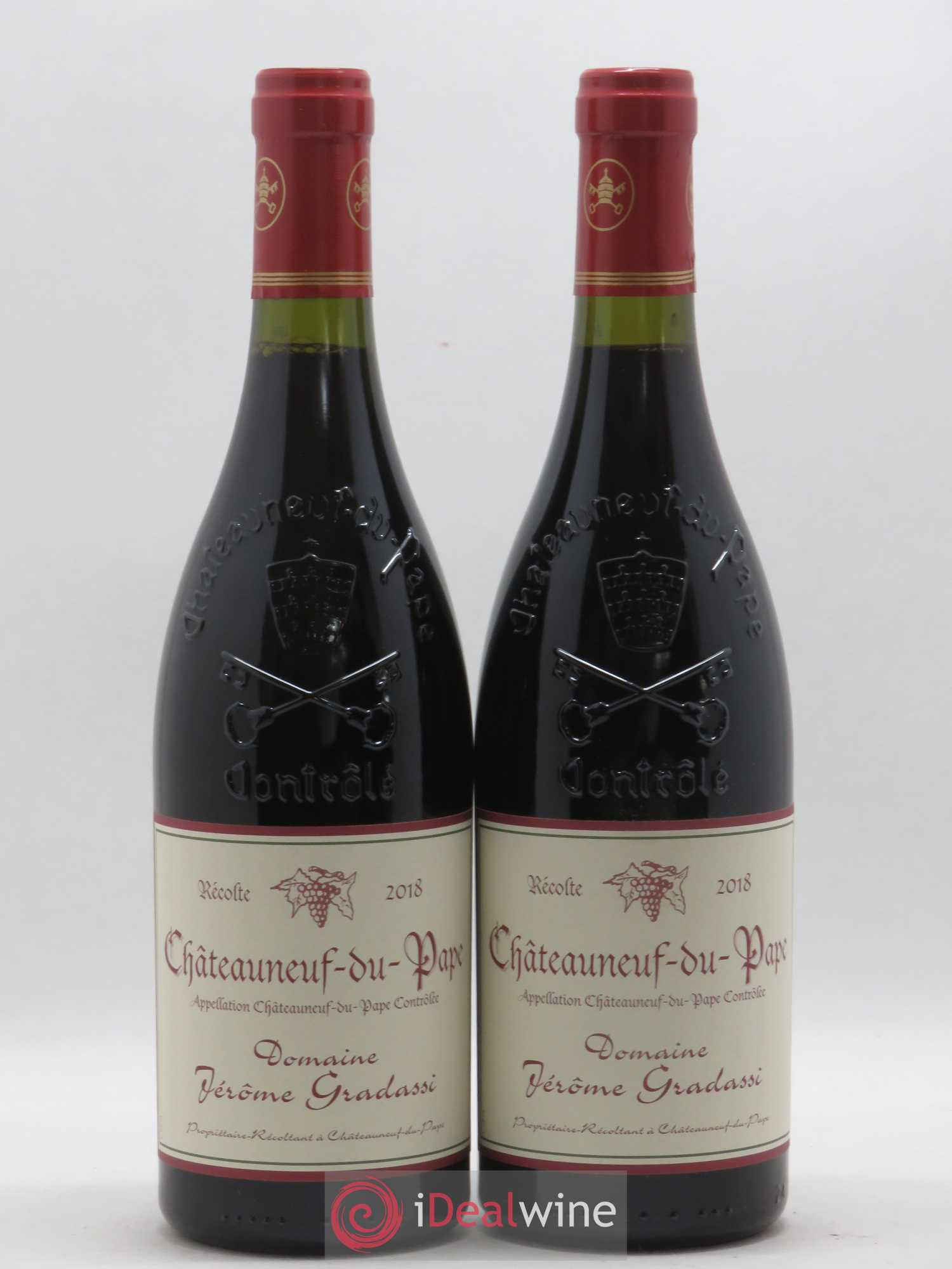 Châteauneuf-du-Pape Jerôme Gradassi 2018 - Lot de 2 bouteilles - 0