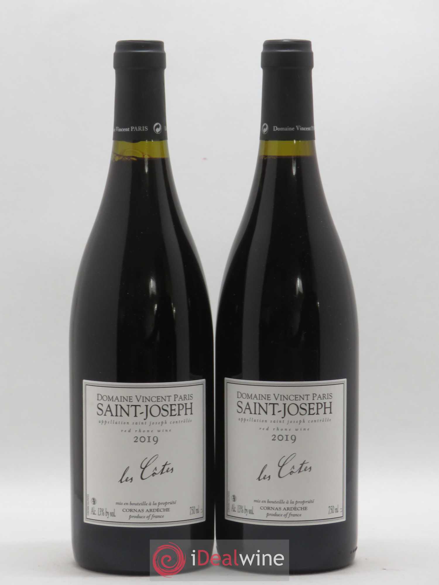 Saint-Joseph Les Côtes Vincent Paris (sans prix de réserve) 2019 - Posten von 2 Flaschen - 0