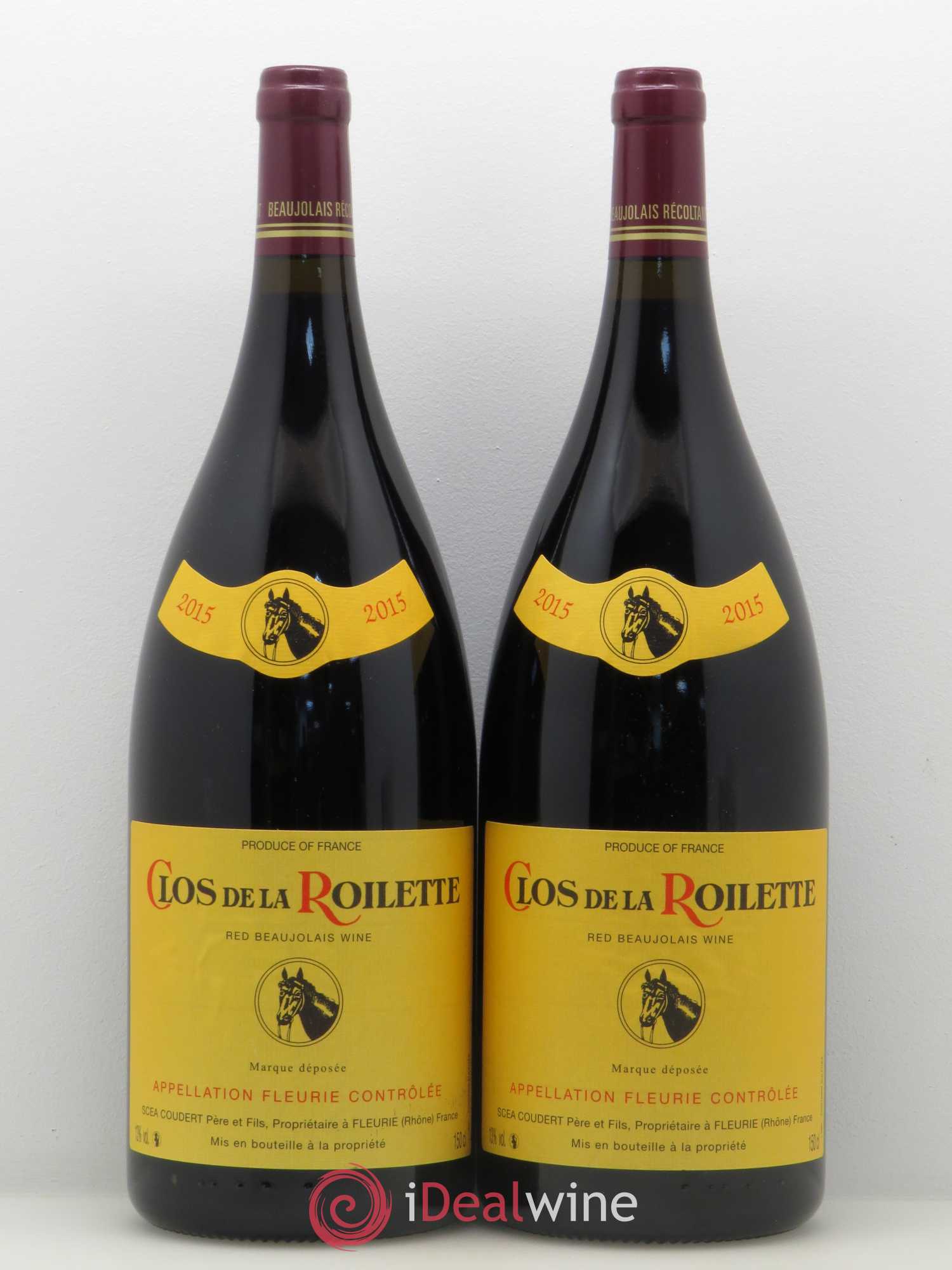 Fleurie Clos de la Roilette 2015 - Posten von 2 Magnum - 0