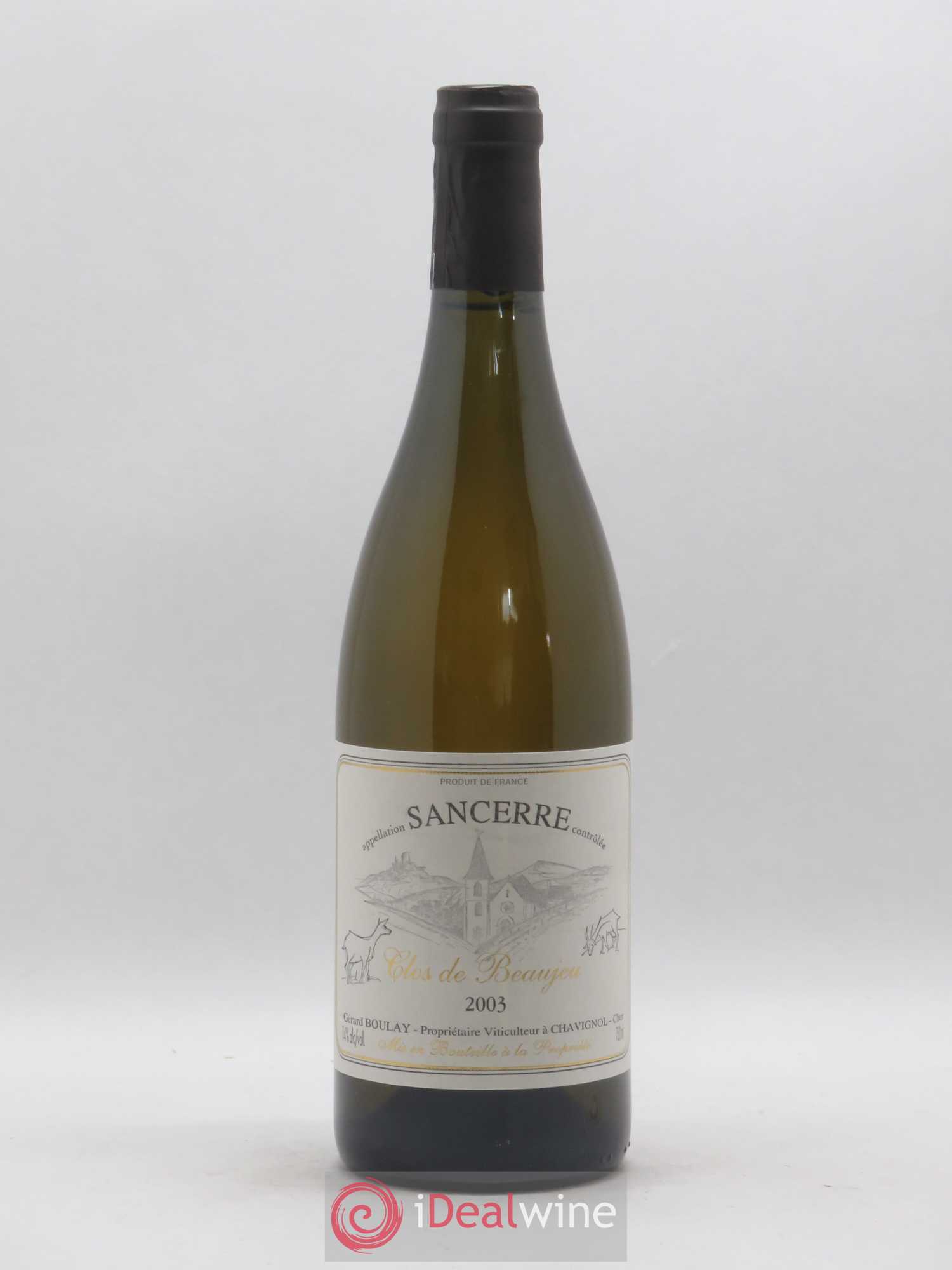 Sancerre Clos de Beaujeu Gérard Boulay 2003 - Lot de 1 bouteille - 0