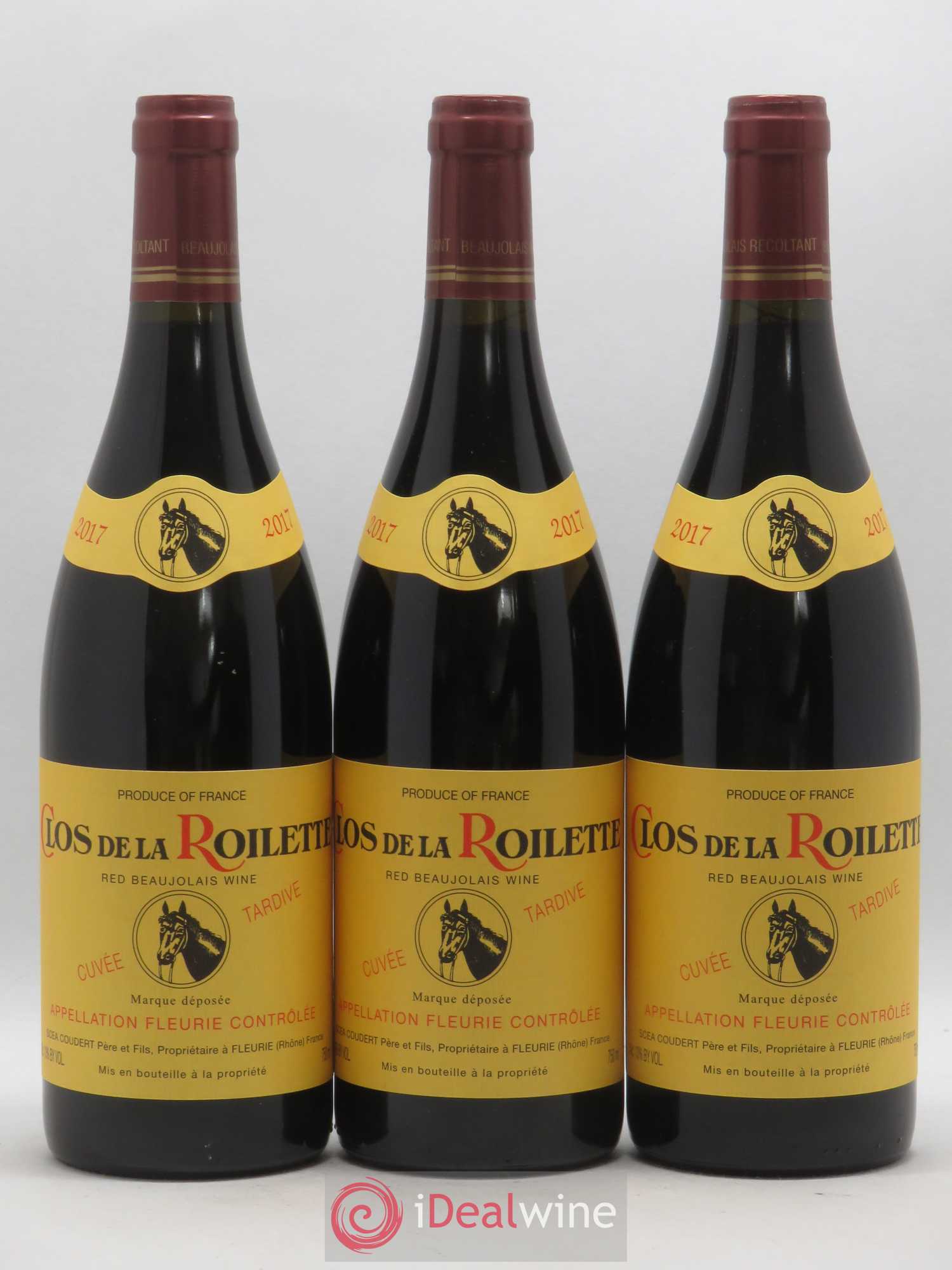 Fleurie Cuvée Tardive Clos de la Roilette (sans prix de réserve) 2017 - Lot de 3 bouteilles - 0