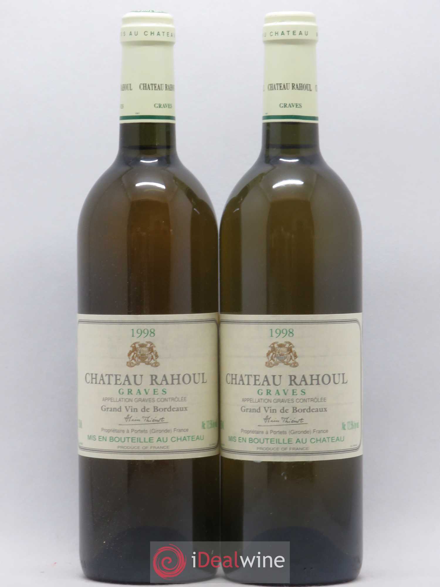 Château Rahoul (sans prix de réserve) 1998 - Lot de 2 bouteilles - 0