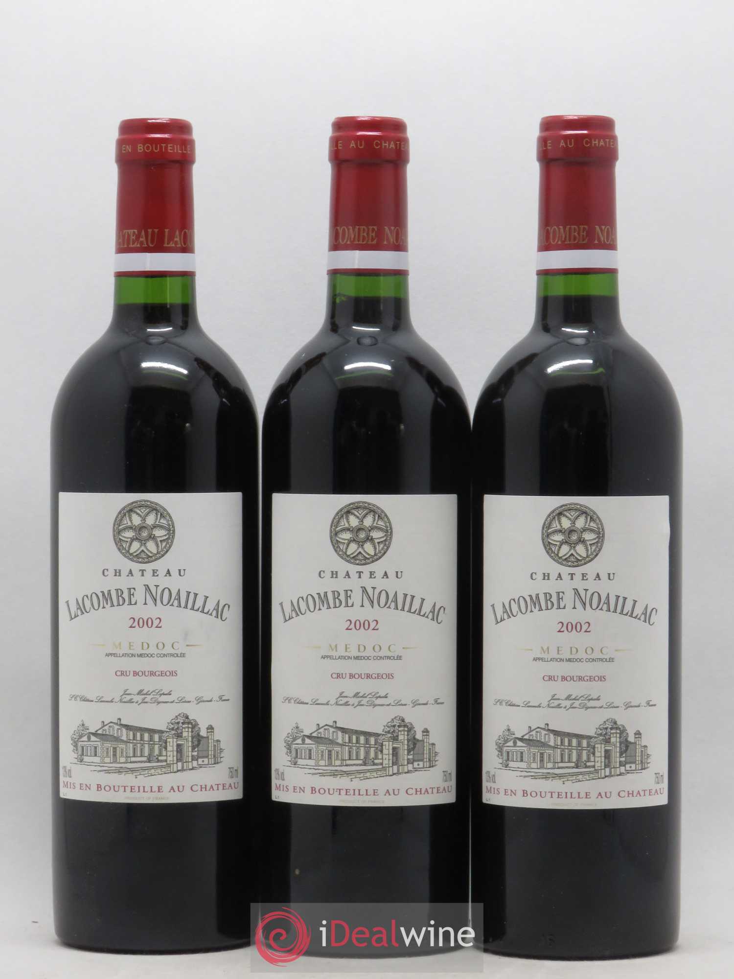Médoc Château Lacombe Noaillac (sans prix de réserve) 2002 - Posten von 6 Flaschen - 1