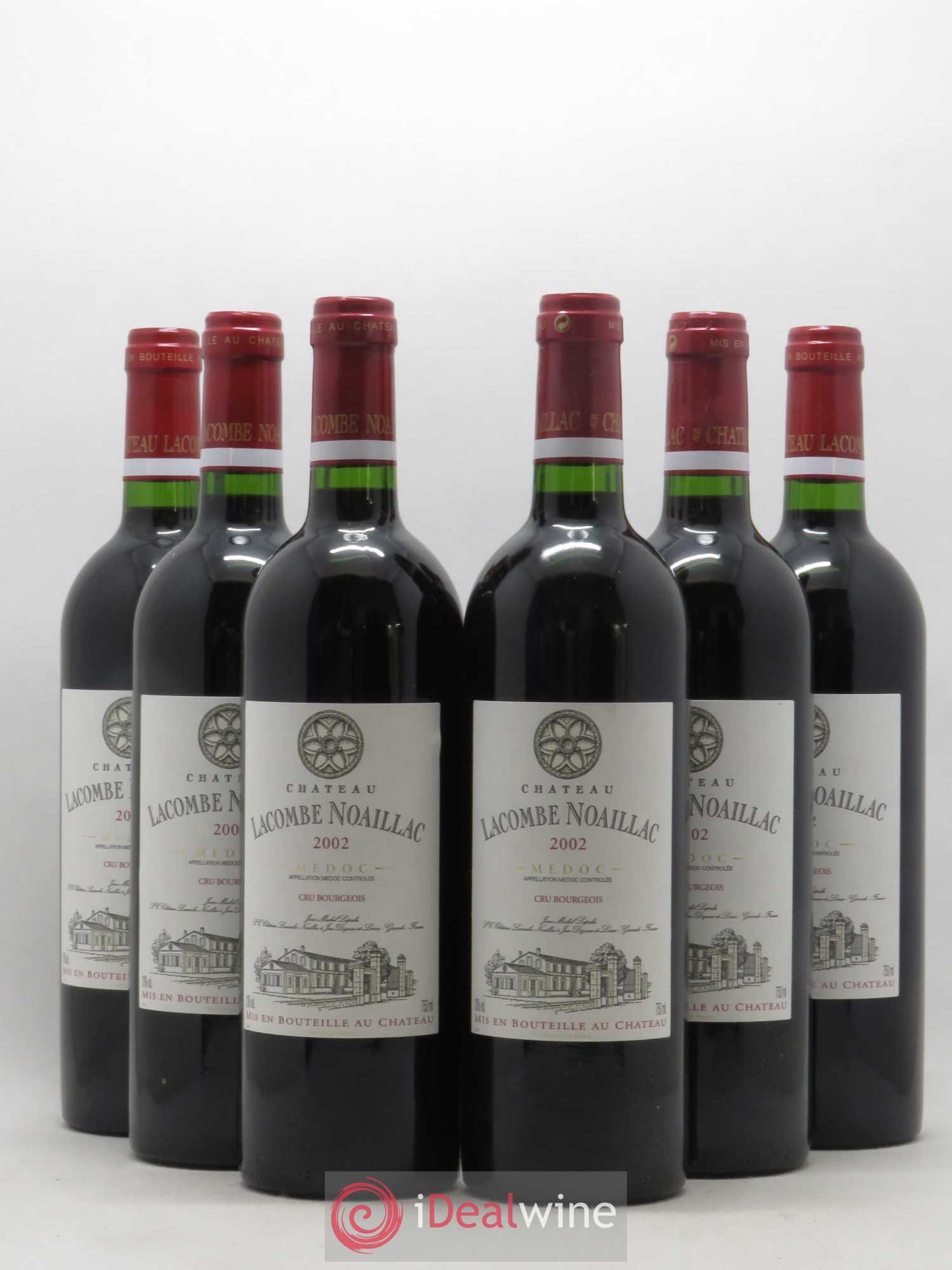 Médoc Château Lacombe Noaillac (sans prix de réserve) 2002 - Posten von 6 Flaschen - 0