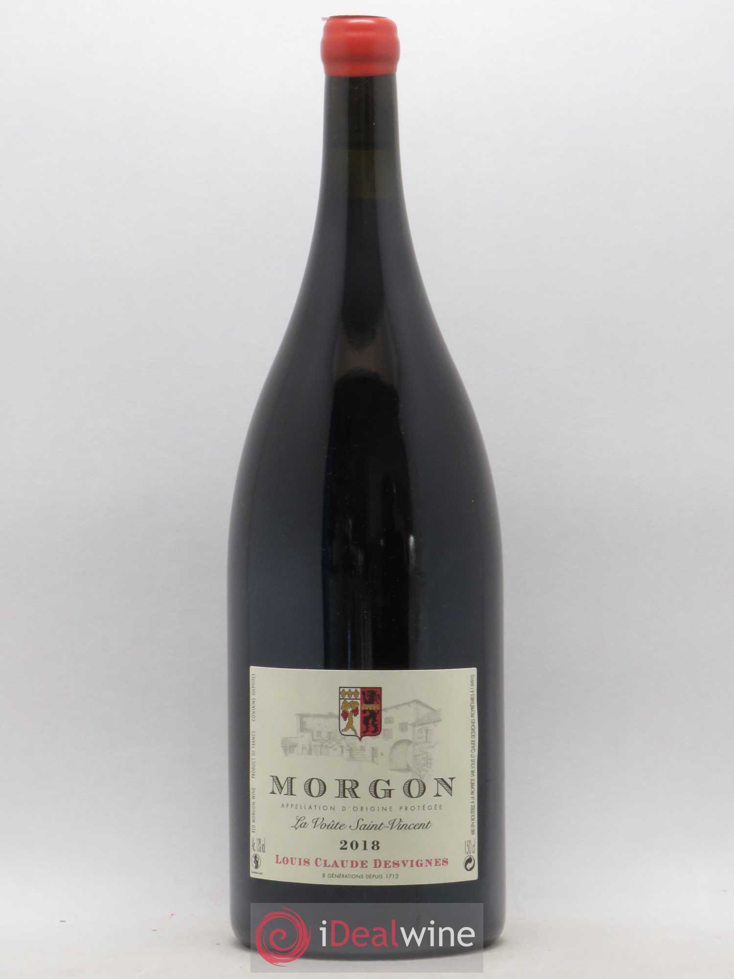 Morgon La Voûte Saint Vincent Louis-Claude Desvignes 2018 - Lot de 1 magnum - 0