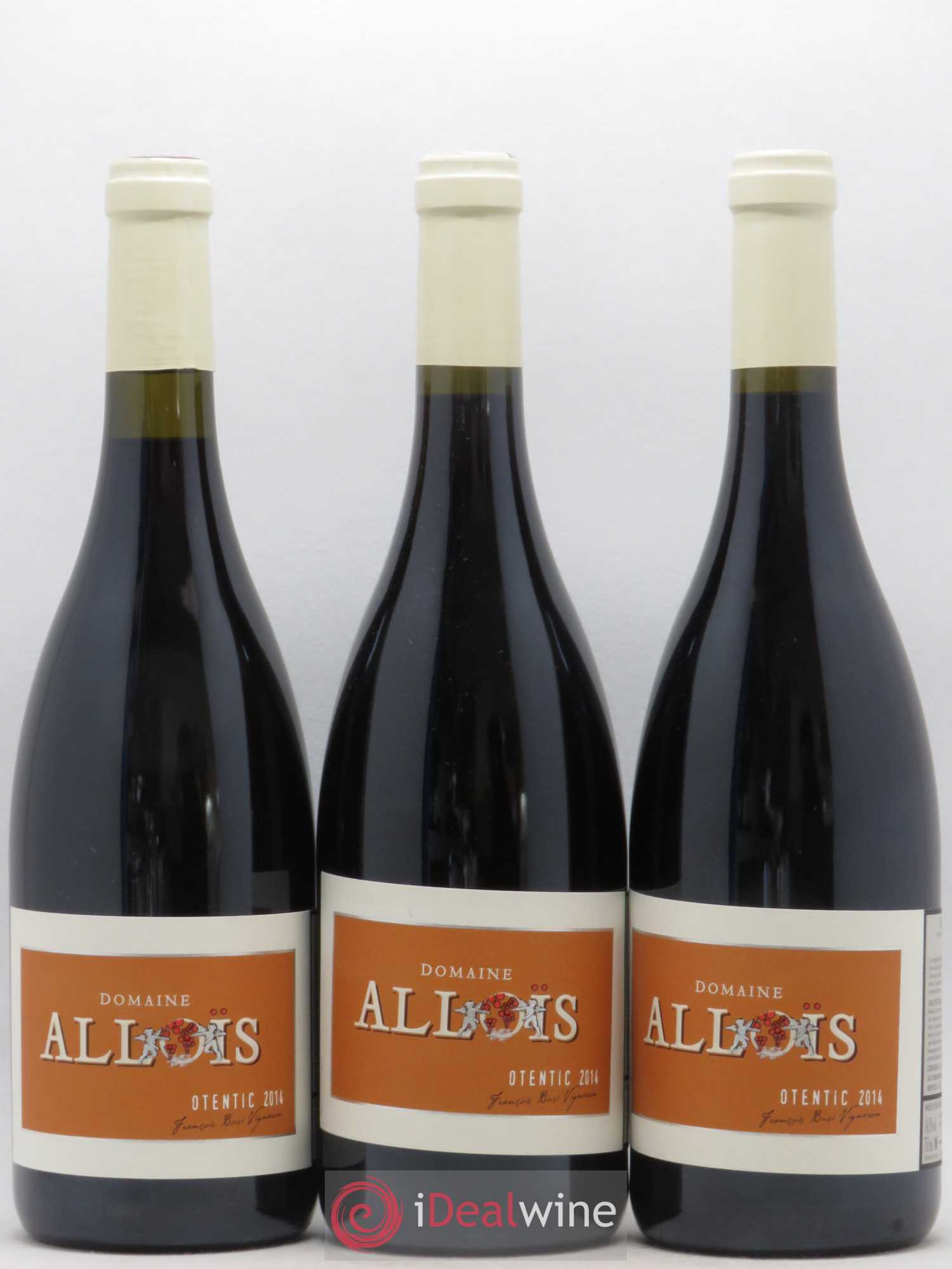 Ventoux Otentic Domaine Allois (sans prix de réserve) 2014 - Posten von 3 Flaschen - 0