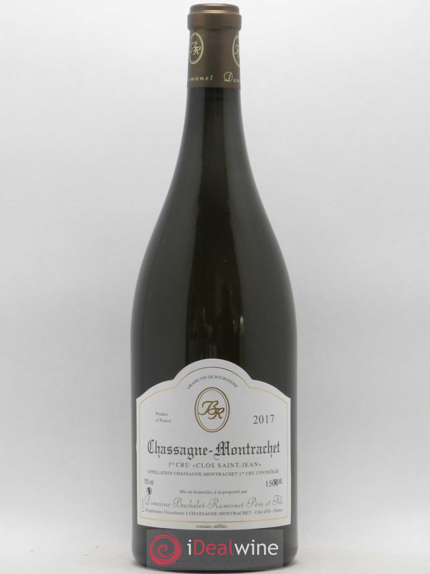 Chassagne-Montrachet 1er Cru Clos Saint-Jean Domaine Bachelet-Ramonet 2017 - Lot of 1 magnum - 0
