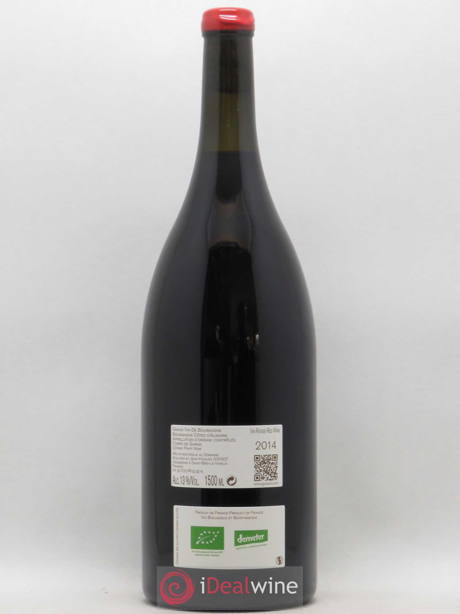 Bourgogne Côtes d'Auxerre Corps de Garde Goisot 2014 - Lot de 1 magnum - 1