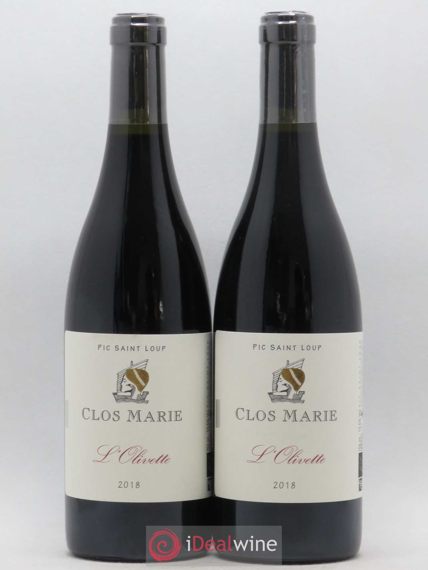 Pic Saint-Loup Clos Marie Olivette Christophe Peyrus et Françoise Julien 2018 - Lot de 2 bouteilles - 0