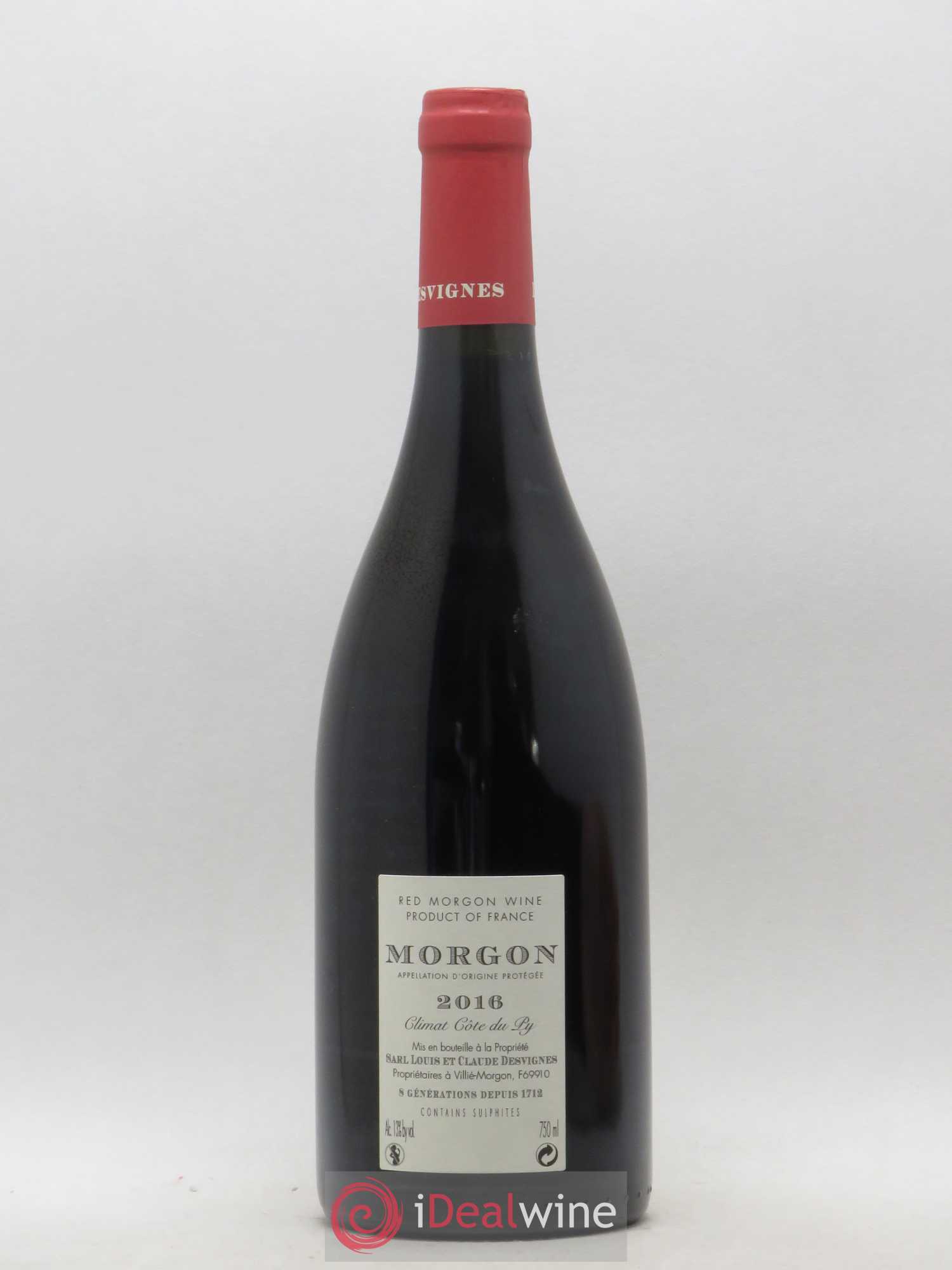 Morgon Côte du Py Louis-Claude Desvignes 2016 - Lot de 1 bouteille - 1