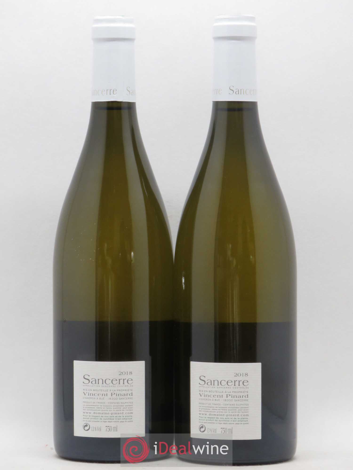 Sancerre Les Créots (anciennement Clémence) Vincent Pinard (sans prix de réserve) 2018 - Lot de 2 bouteilles - 1