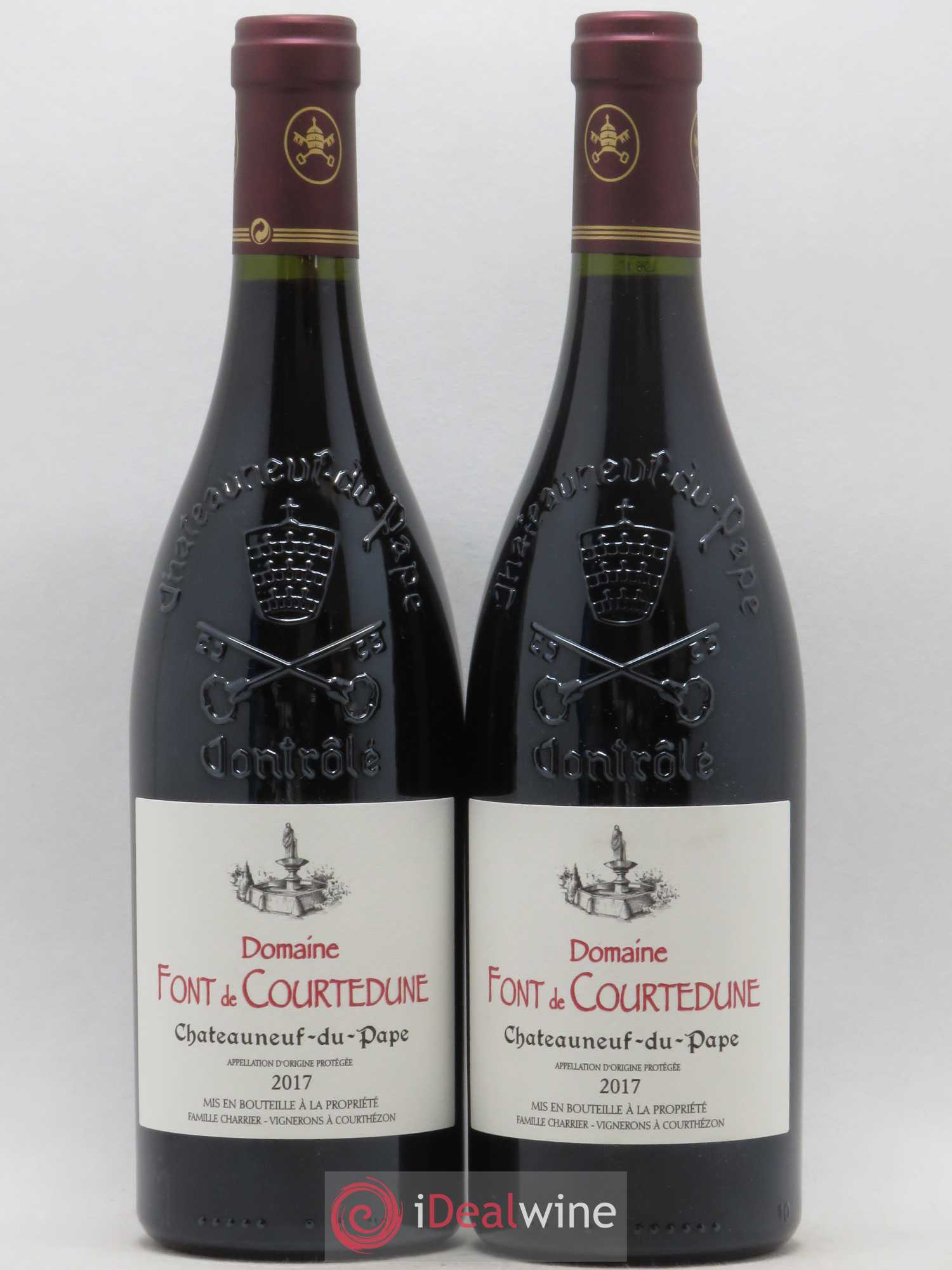 Châteauneuf-du-Pape Domaine Font de Courtedune 2017 - Lot de 2 bouteilles - 0