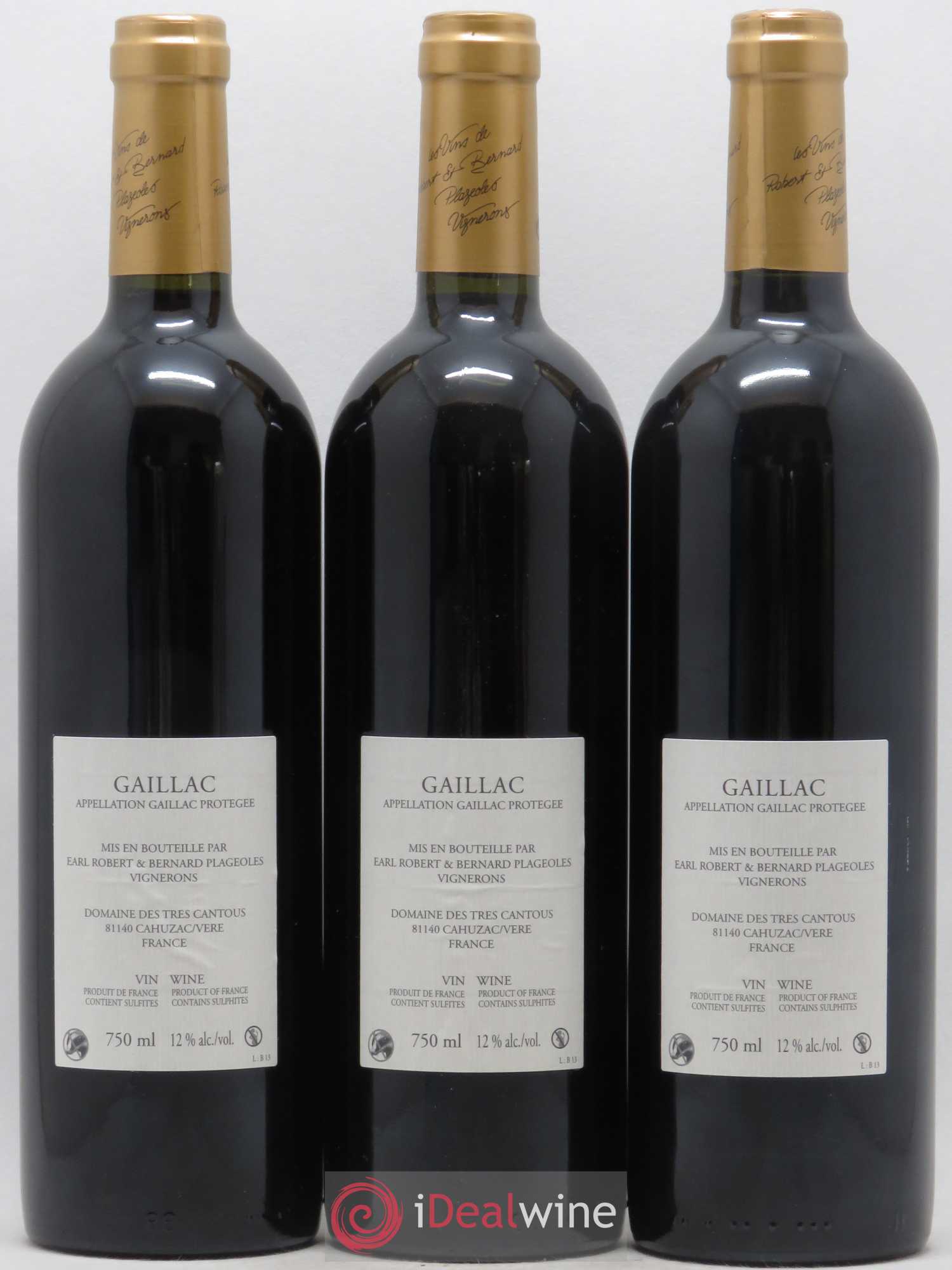 Gaillac Braucol Domaine Plageoles (sans prix de réserve) 2013 - Posten von 3 Flaschen - 1
