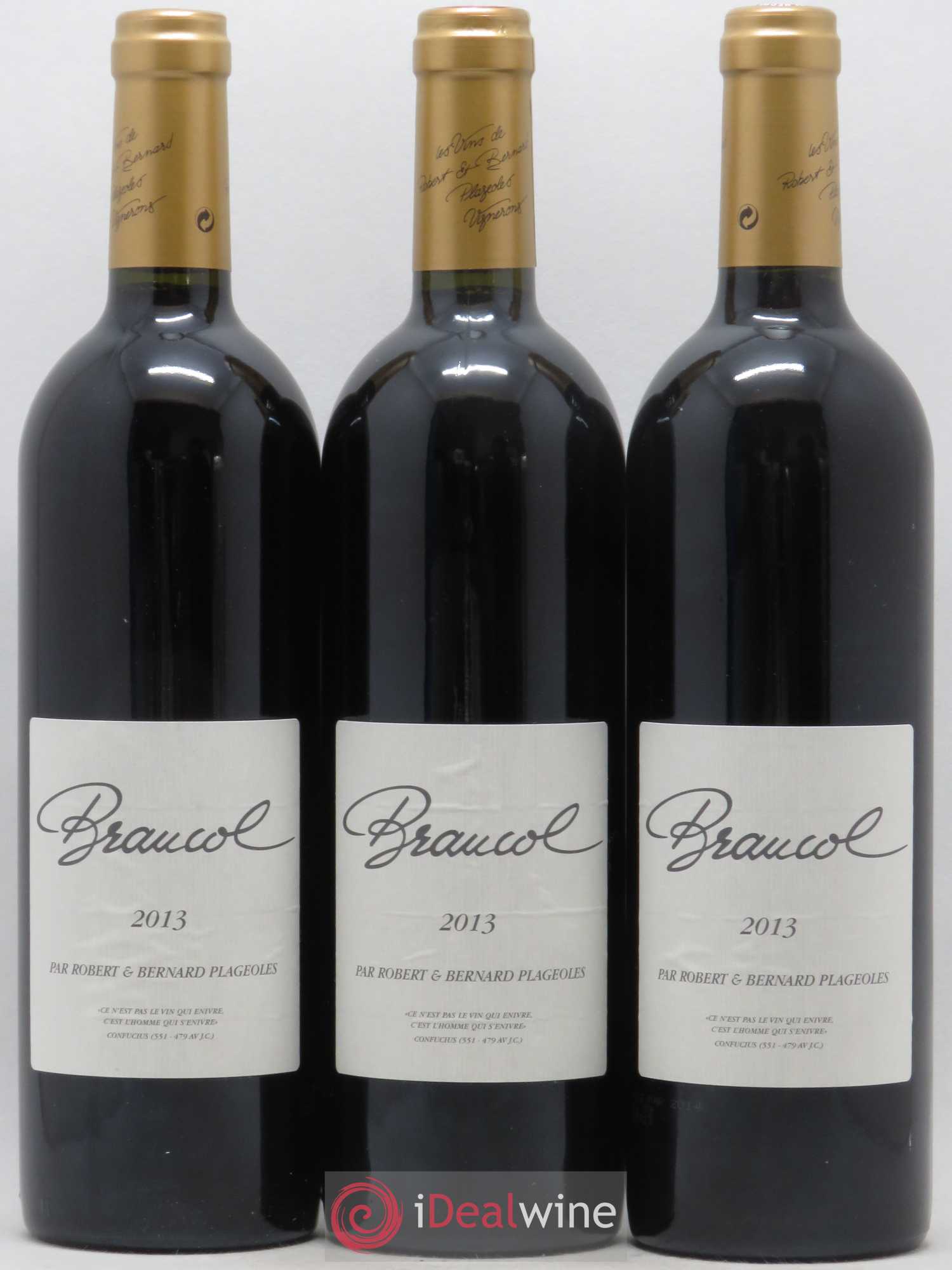 Gaillac Braucol Domaine Plageoles (sans prix de réserve) 2013 - Posten von 3 Flaschen - 0
