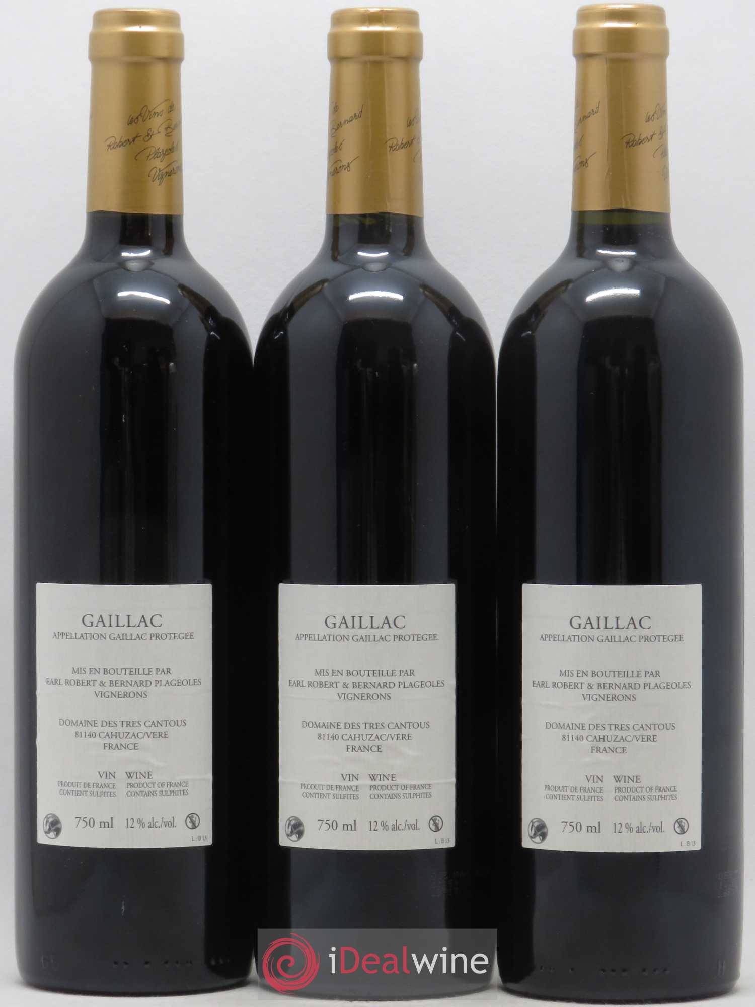 Gaillac Braucol Domaine Plageoles (sans prix de réserve) 2013 - Posten von 3 Flaschen - 1