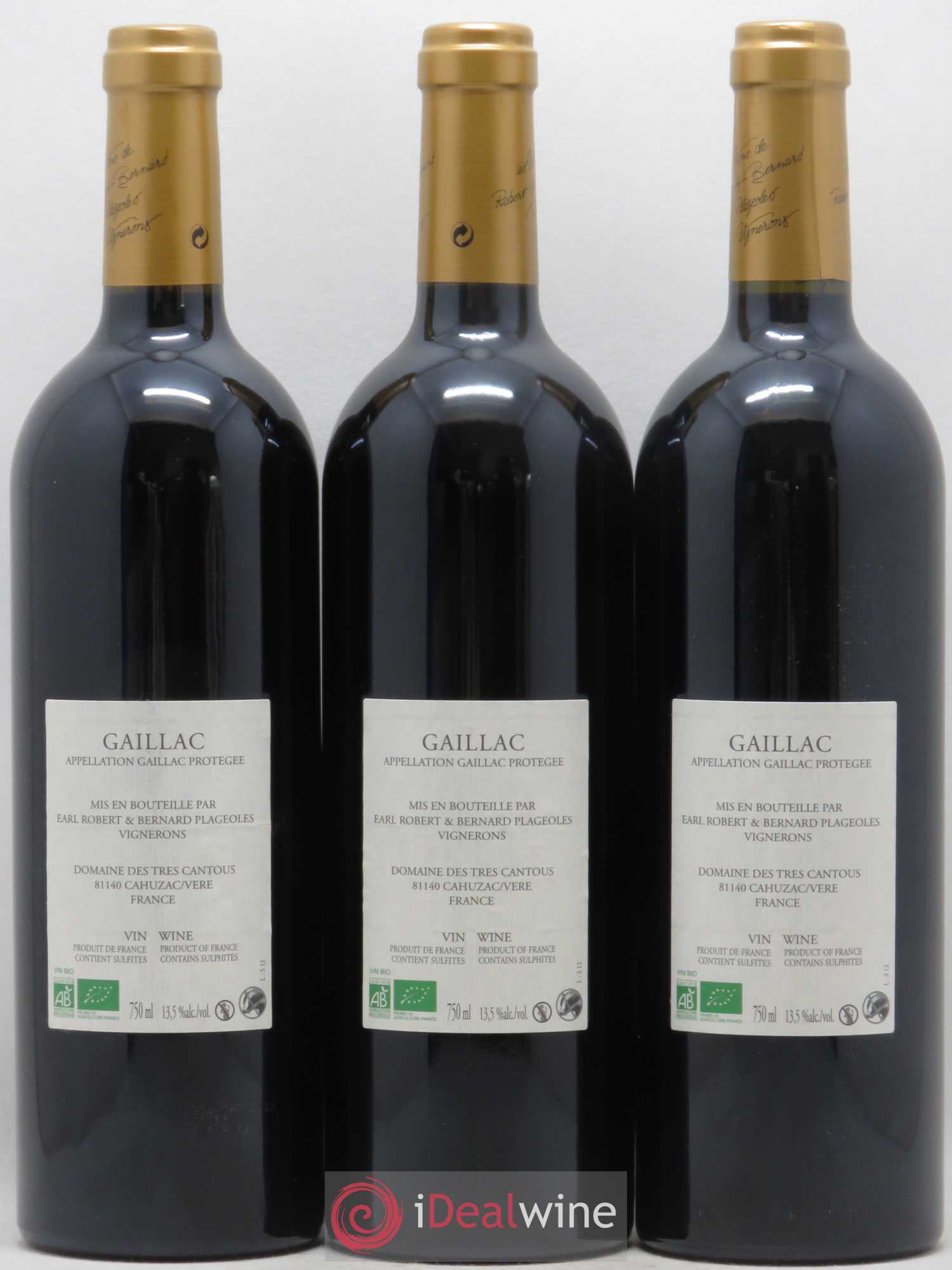 Gaillac Syrah Domaine Plageoles (sans prix de réserve) 2012 - Posten von 3 Flaschen - 1