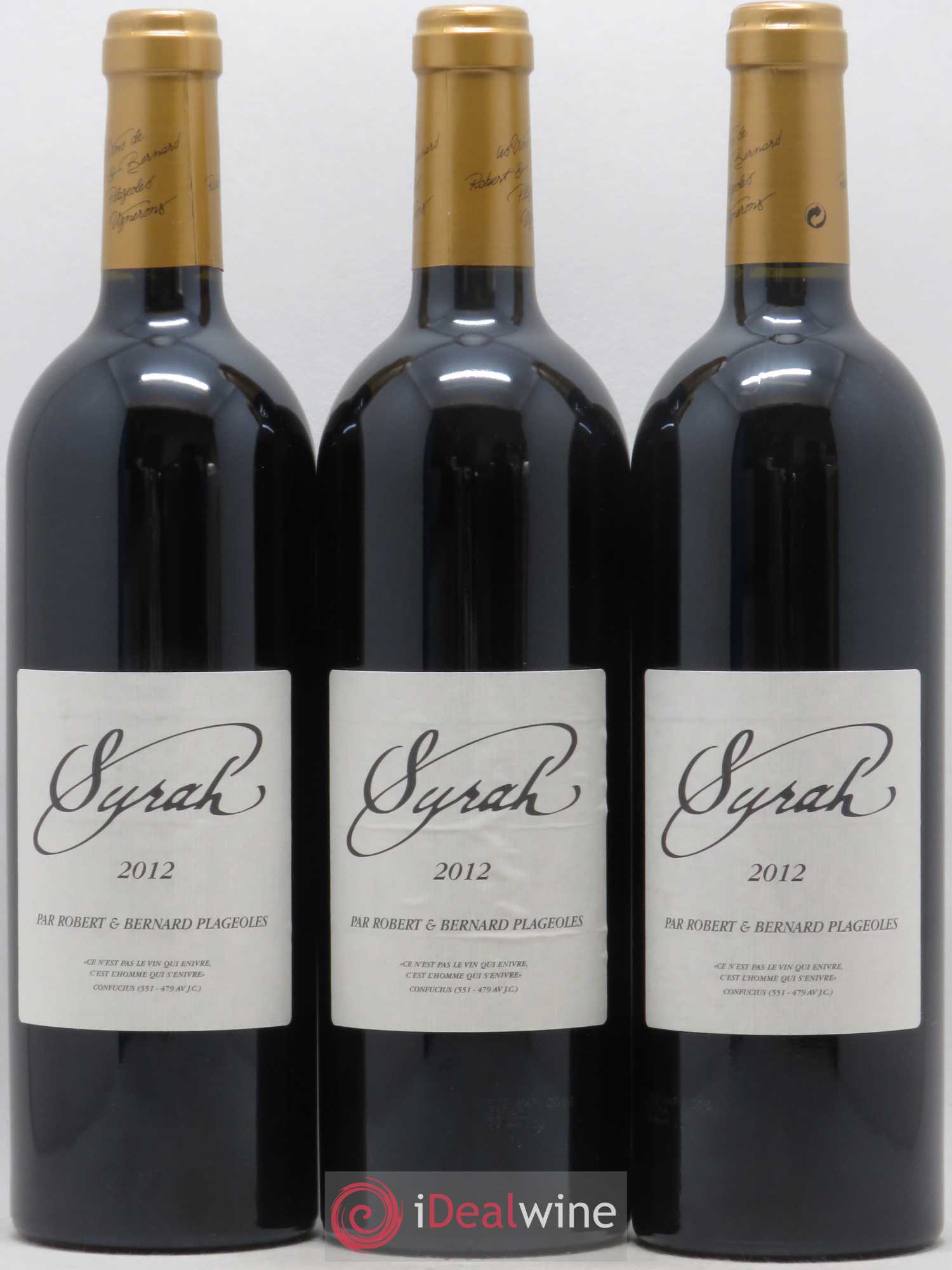 Gaillac Syrah Domaine Plageoles (sans prix de réserve) 2012 - Posten von 3 Flaschen - 0