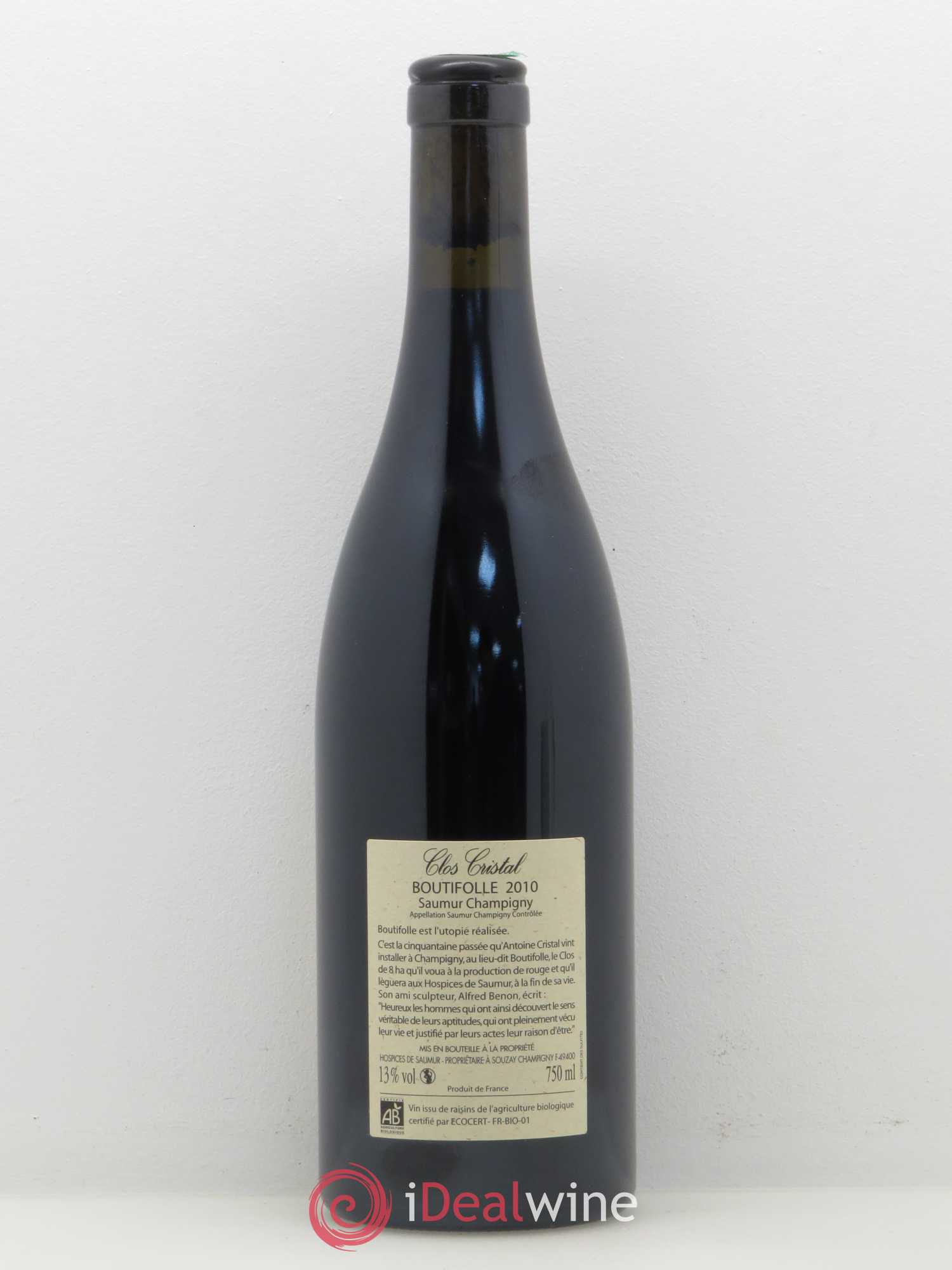 Saumur-Champigny Clos Cristal Boutifolle 2010 - Posten von 1 Flasche - 1