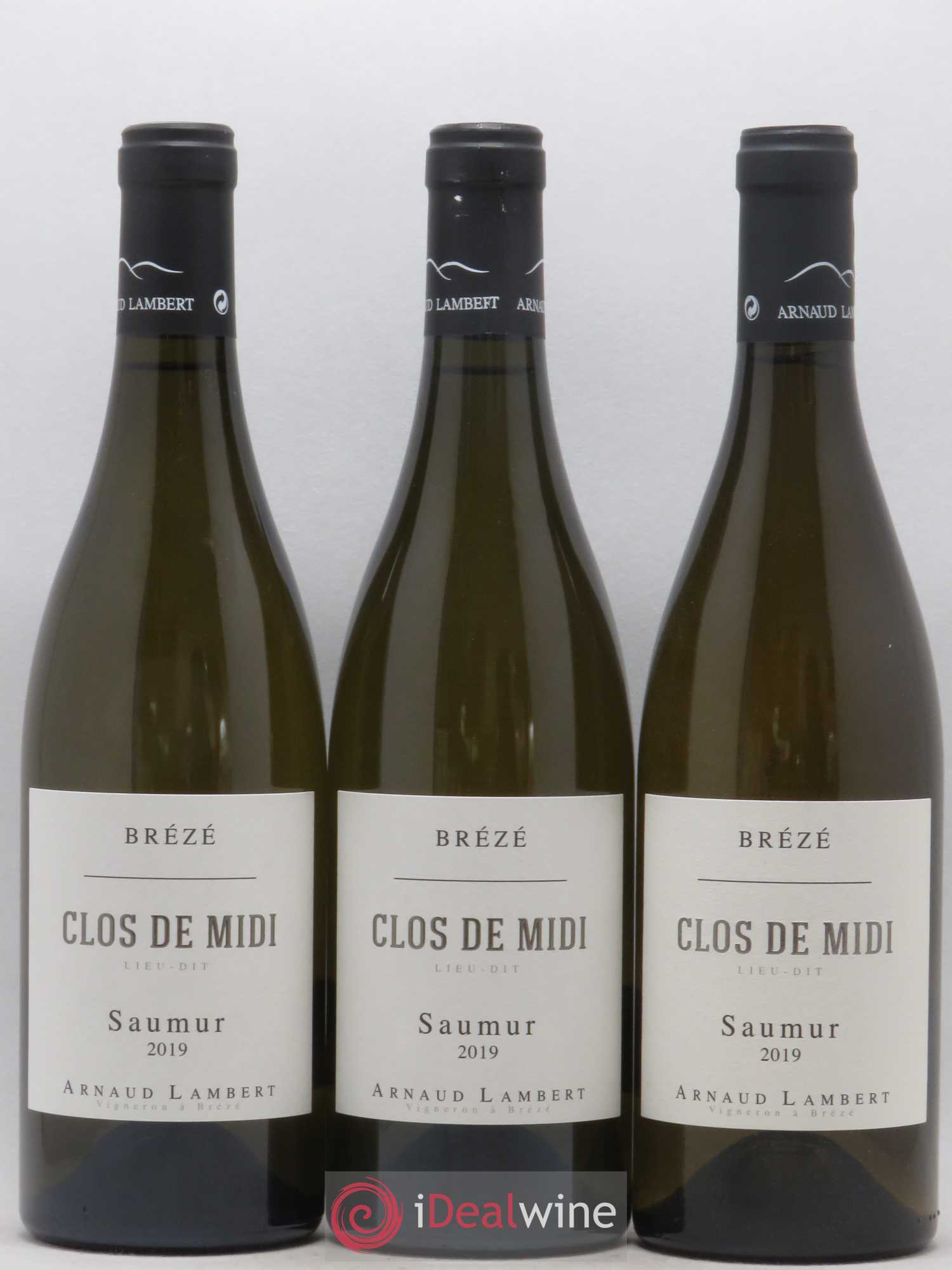 Saumur Brézé Clos de Midi Arnaud Lambert 2019 - Posten von 3 Flaschen - 0