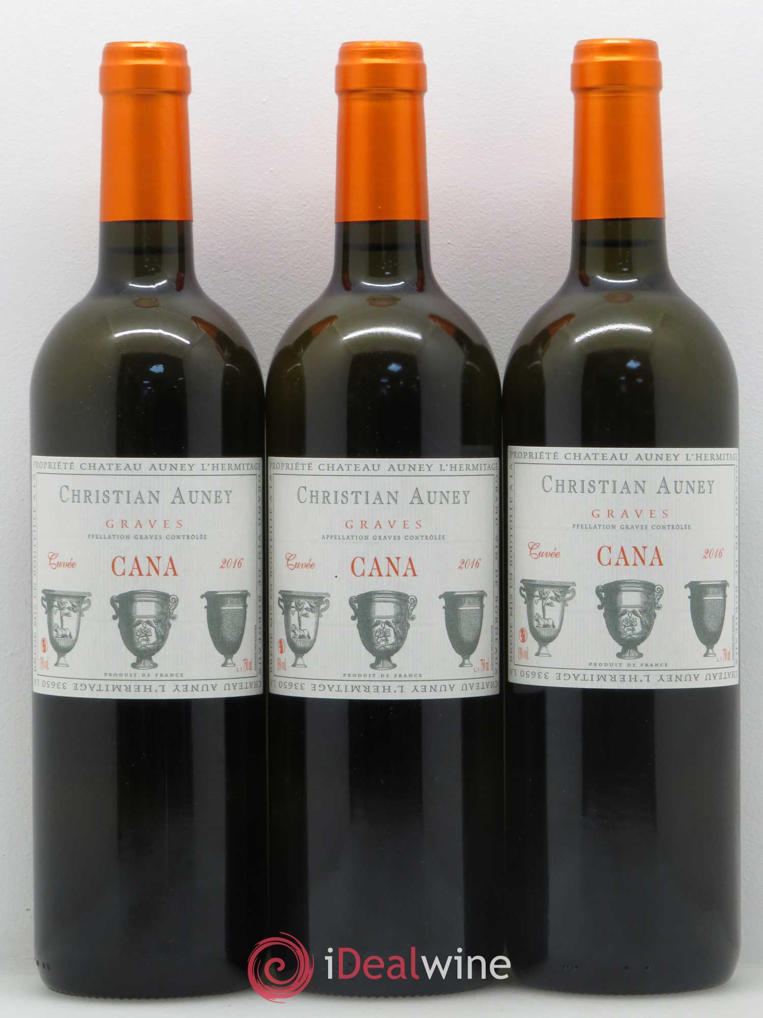 Graves Chateau Auney L'Hermitage Cana (sans prix de réserve) 2016 - Lot de 6 bouteilles - 2