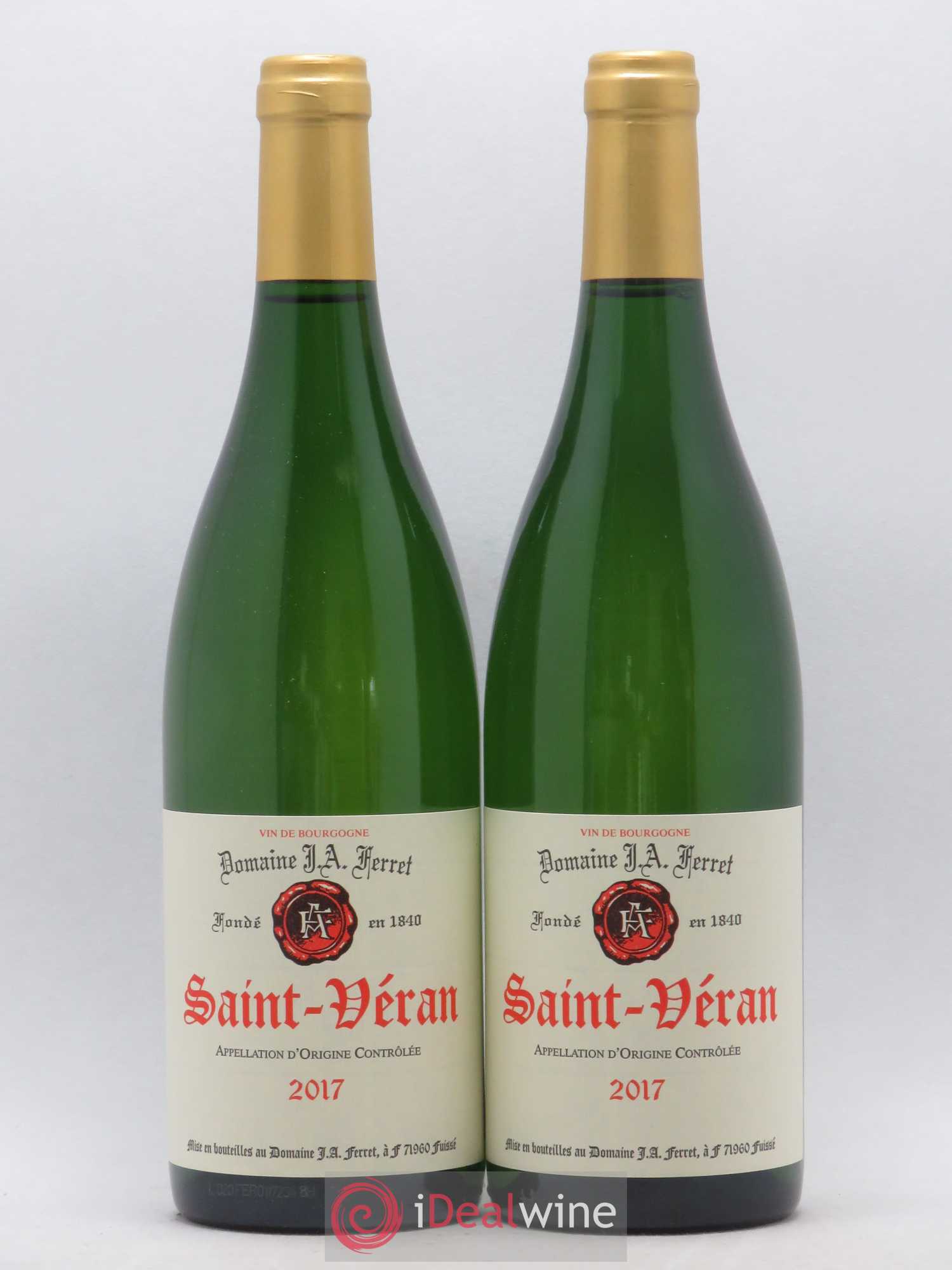 Saint-Véran J.A. Ferret (Domaine) (sans prix de réserve) 2017 - Lot de 2 bouteilles - 0