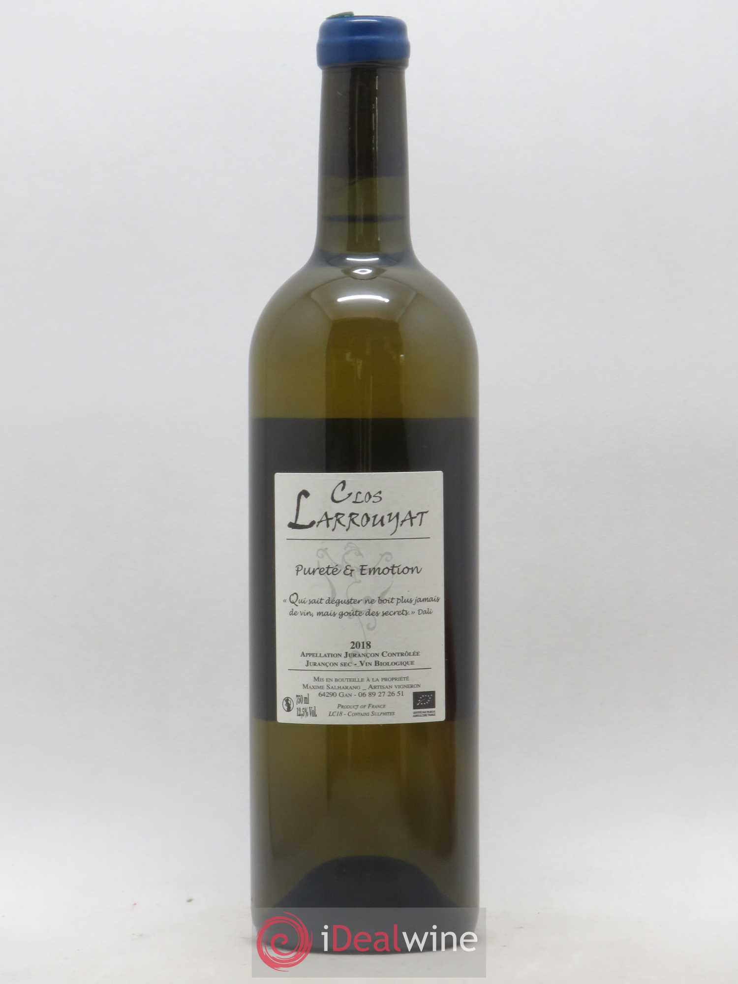 Jurançon Comète Clos Larrouyat (sans prix de réserve) 2018 - Posten von 1 Flasche - 1