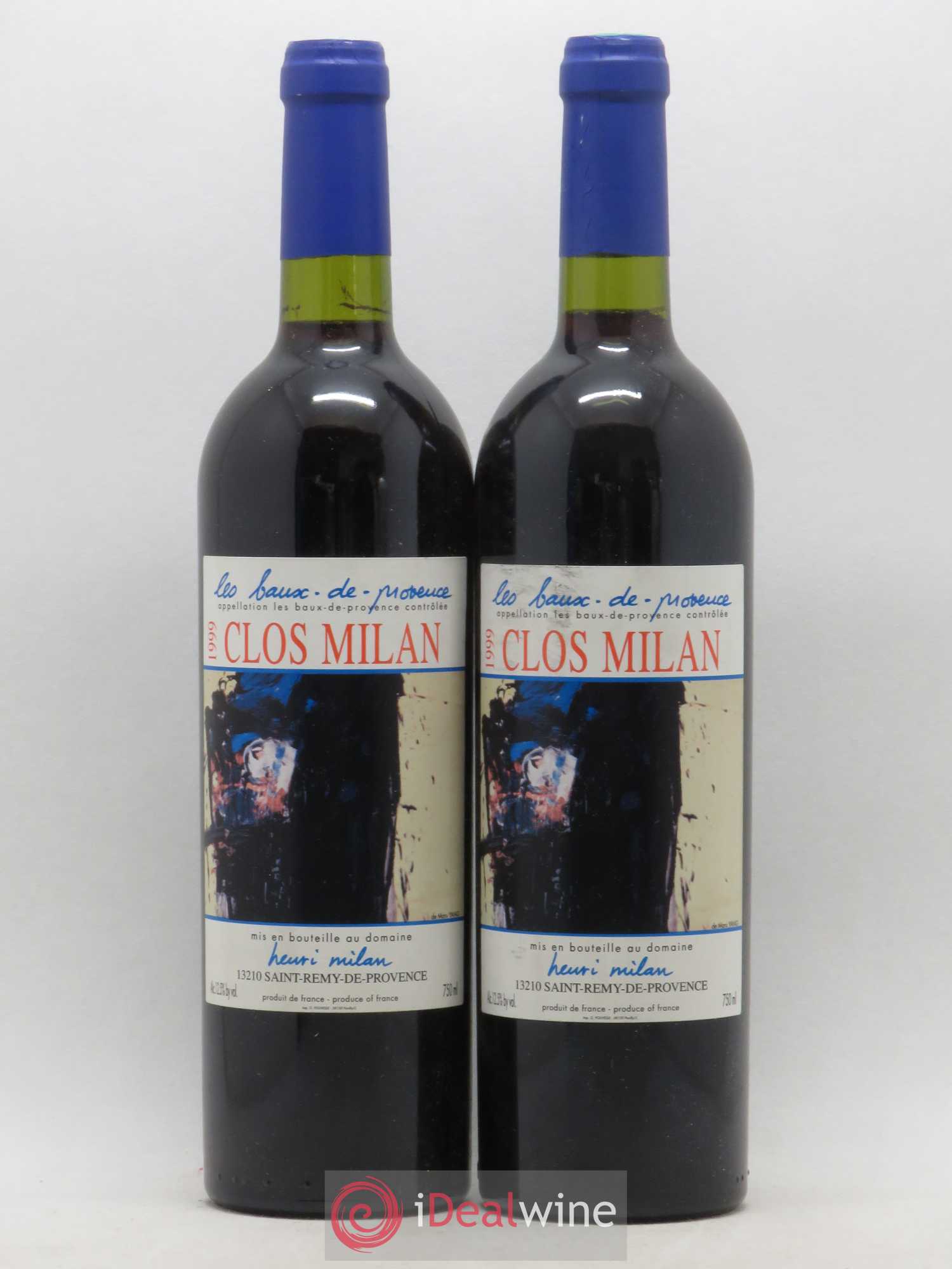 Baux de Provence Clos Milan Henri Milan 1999 - Lot de 2 bouteilles - 0