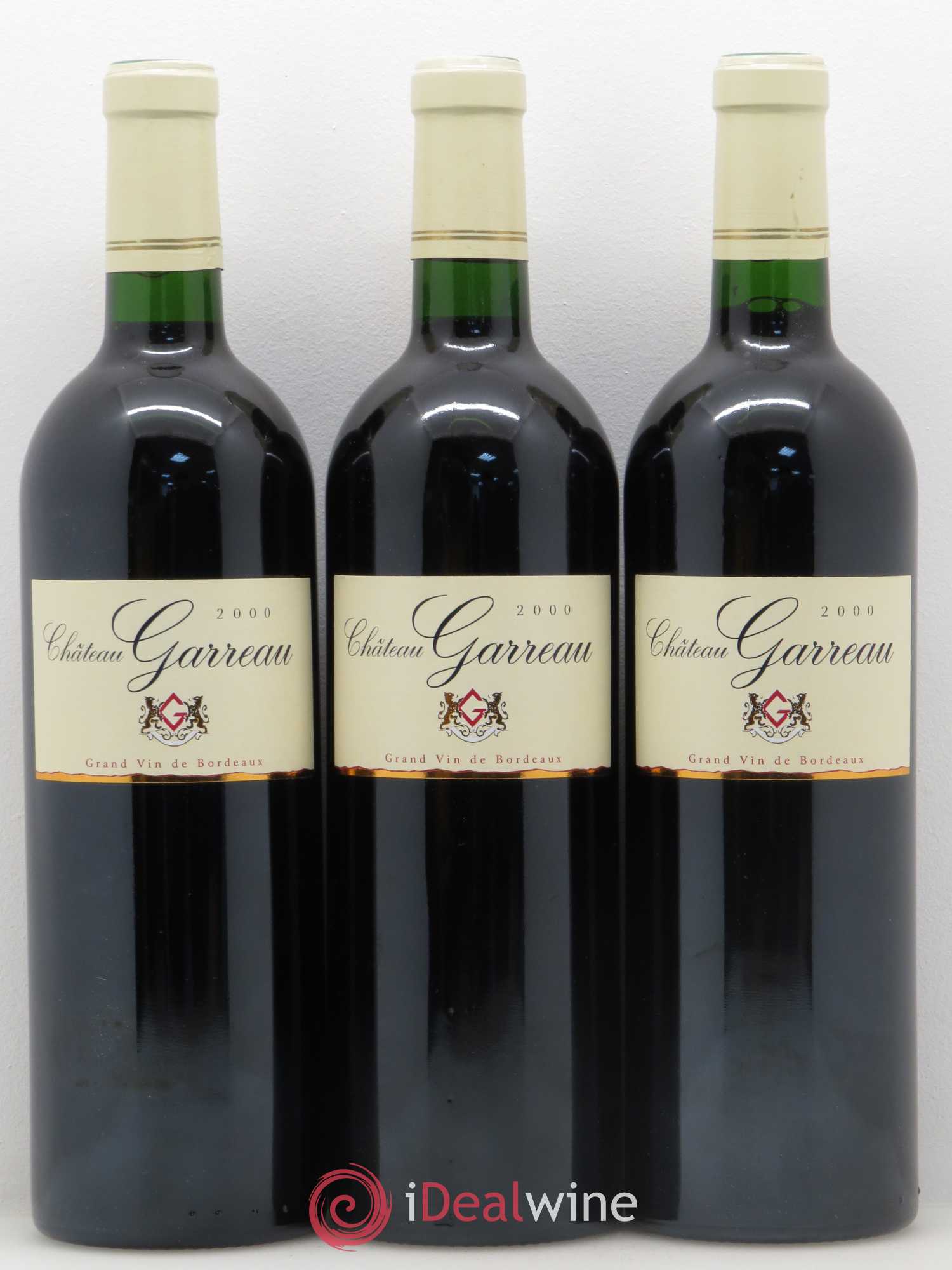 Côtes de Bourg Chateau Garreau 2000 - Posten von 3 Flaschen - 0