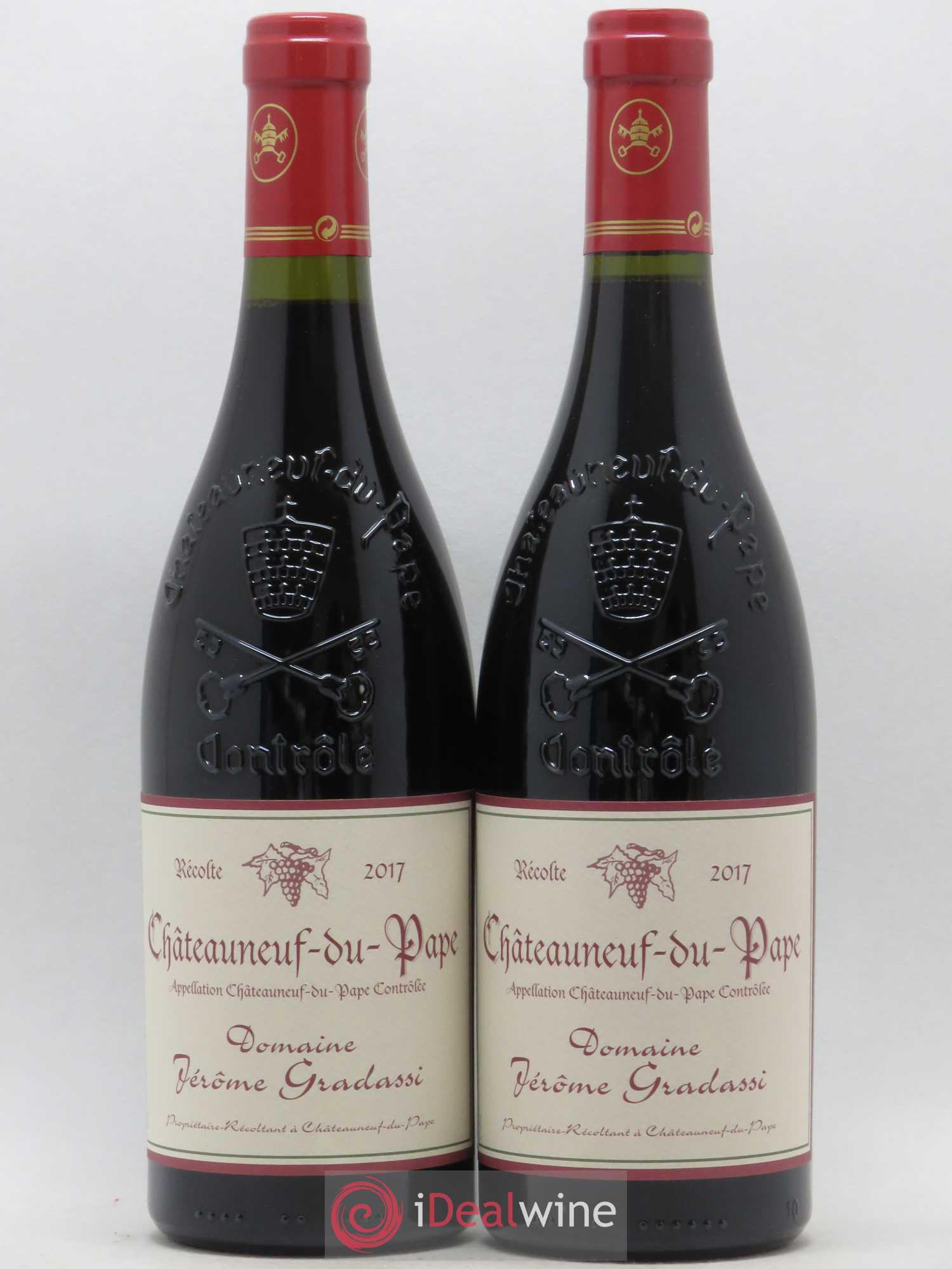 Châteauneuf-du-Pape Jerôme Gradassi 2017 - Lot de 2 bouteilles - 0