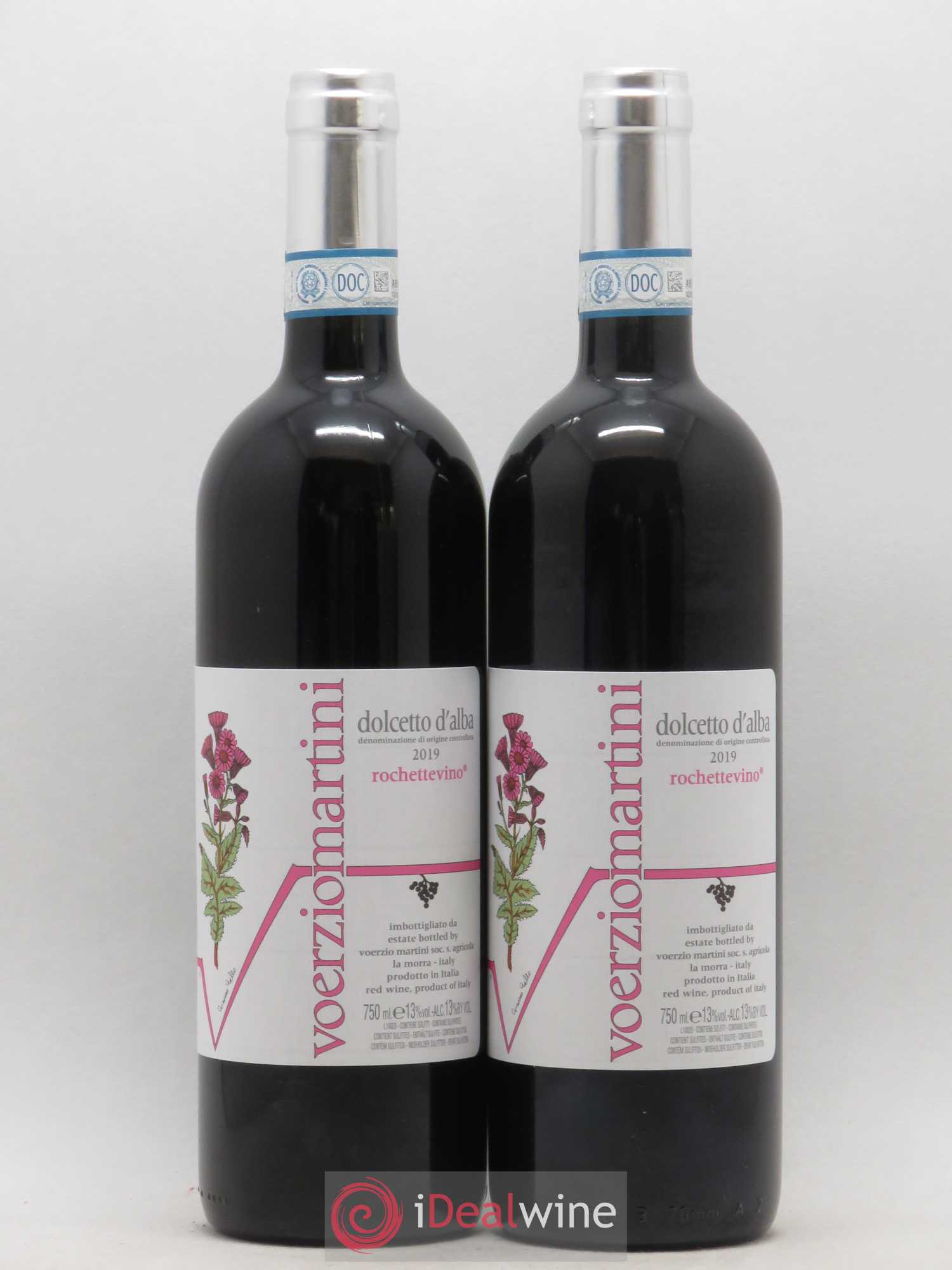 Dolcetto d'Alba DOC Voerzio Martini Rochettevino (sans prix de réserve) 2019 - Posten von 2 Flaschen - 0